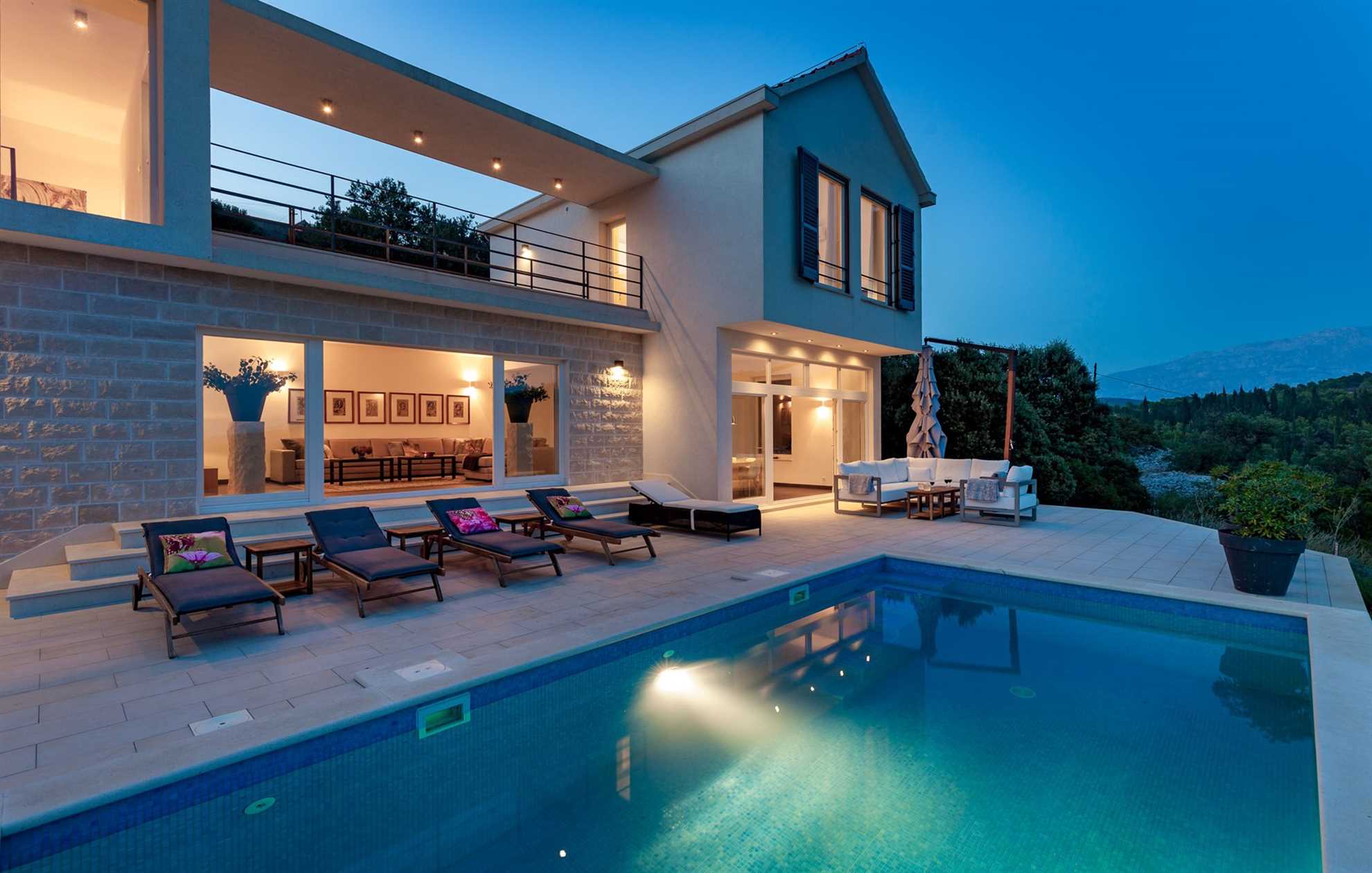 Villa Andora, Modern Villa in Selca