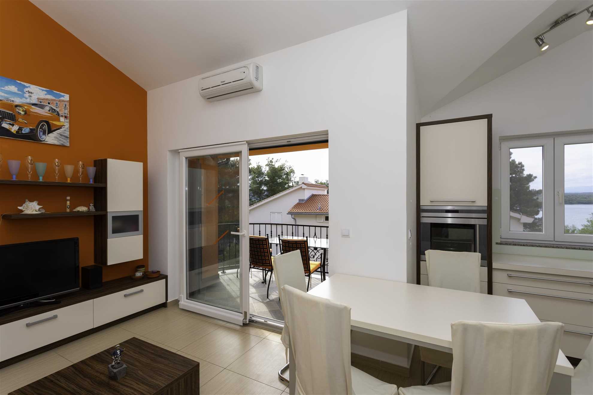 Ferienwohnung Soline mit Meerblick