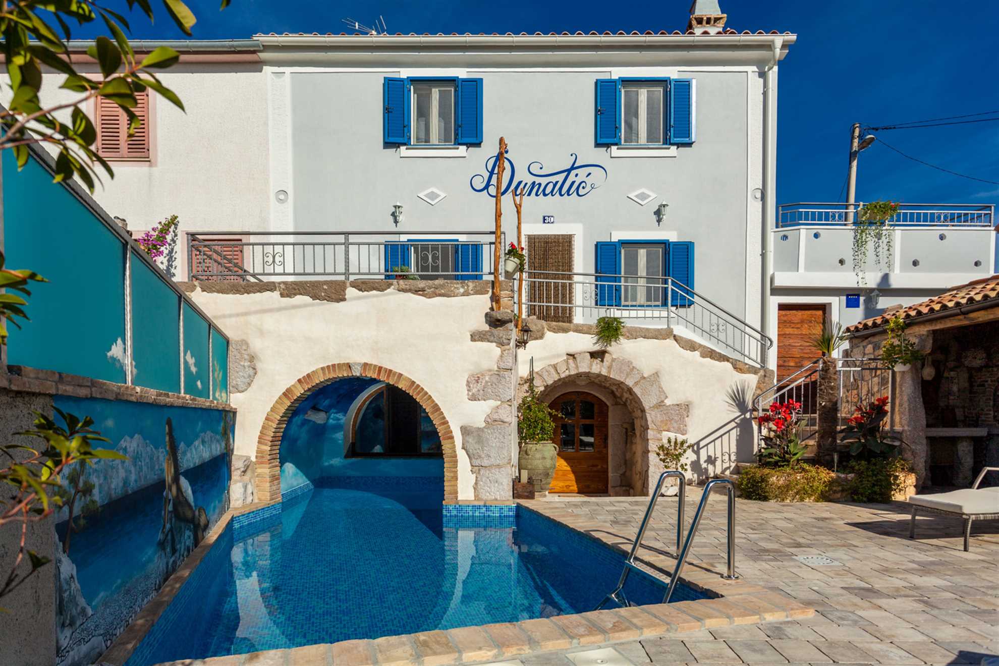 Rustic stone house Villa Dunatić with a private pool