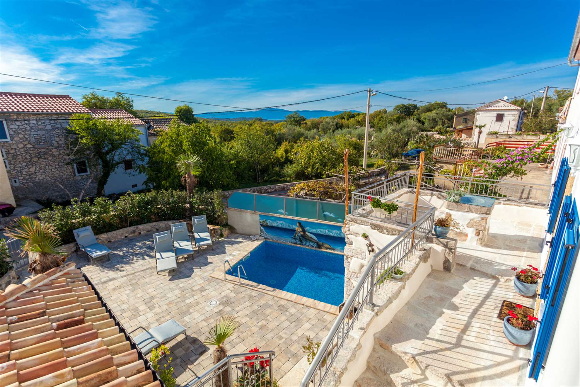 Rustic stone house Villa Dunatić with a private pool