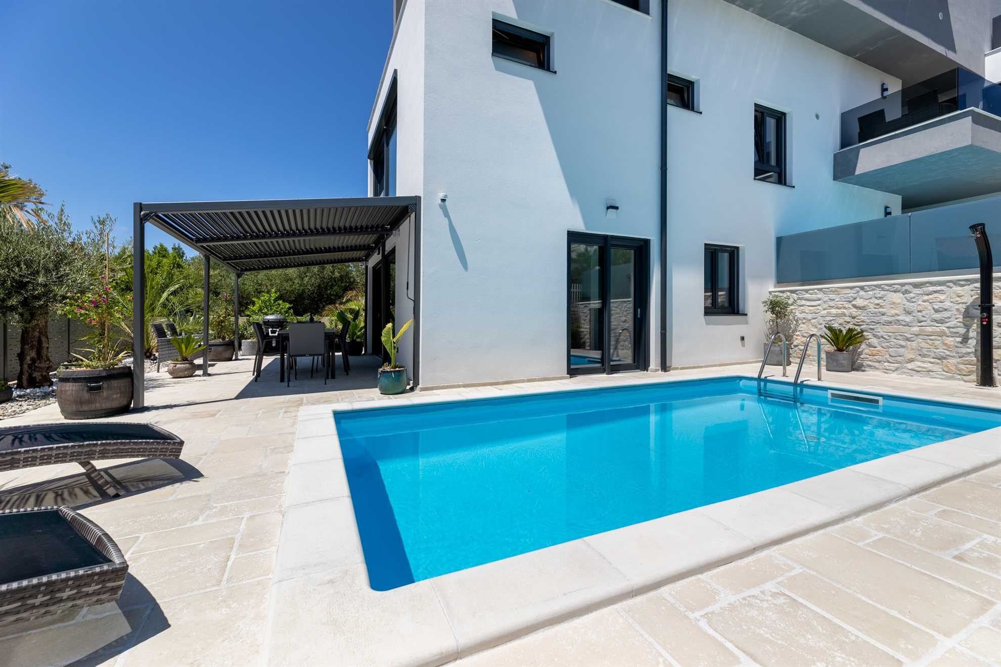 Luxury Apartment I. with a heated pool in Villa Adria Apartments