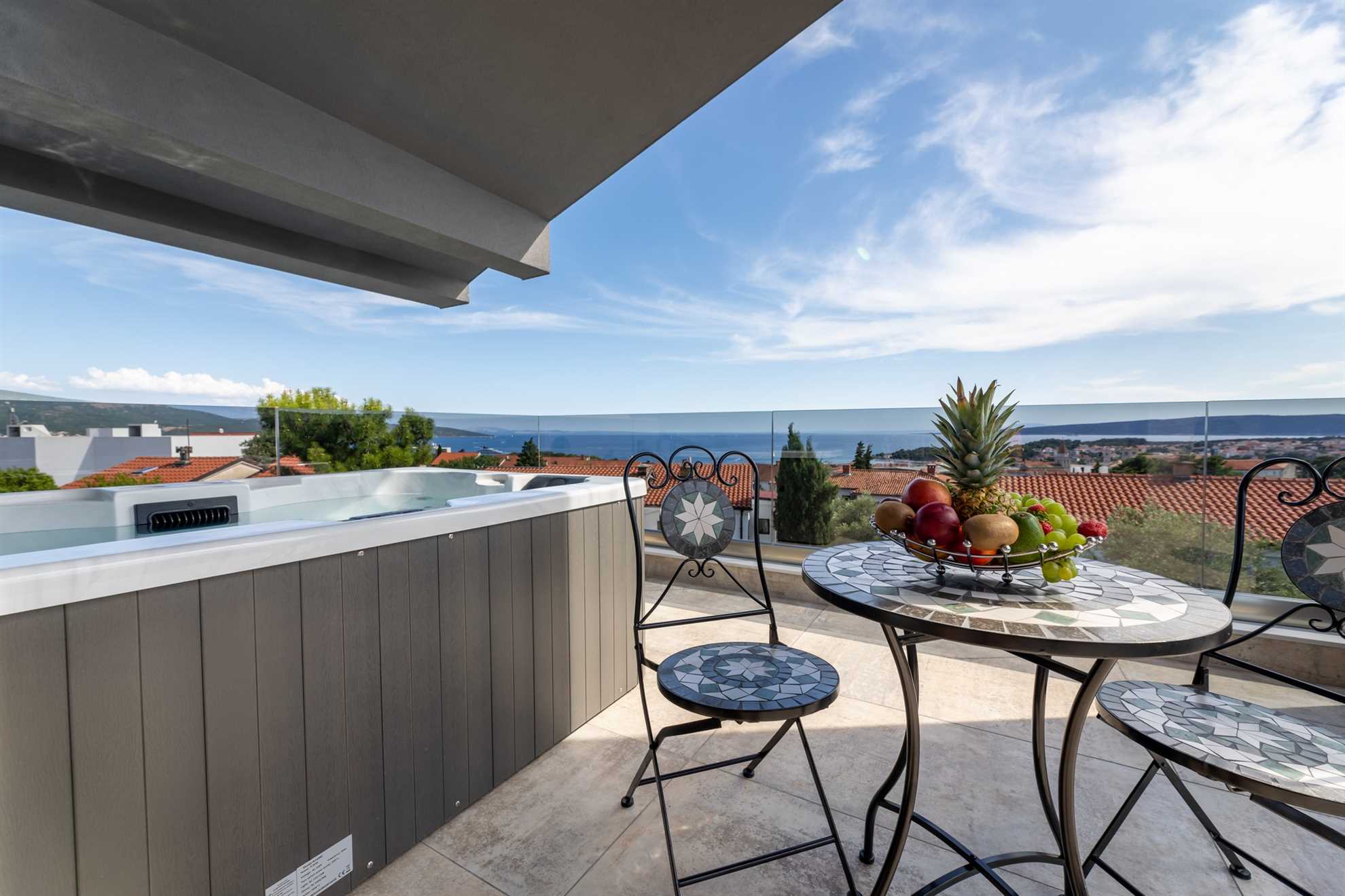 Luxury Penthouse Apartment IV. with a private Jacuzzi in Villa Adria Apartments