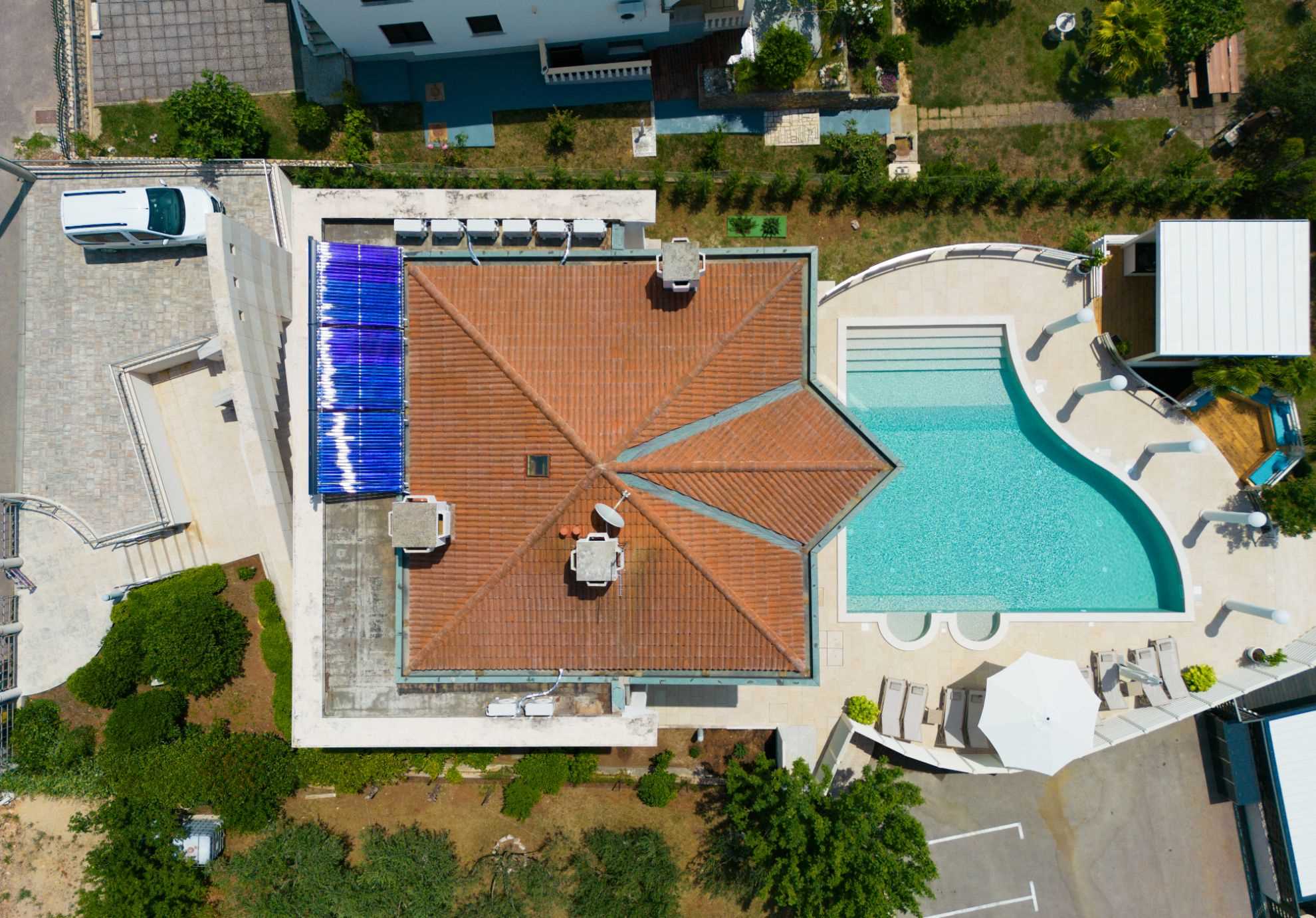 Villa PIANO mit herrlichem Meerblick