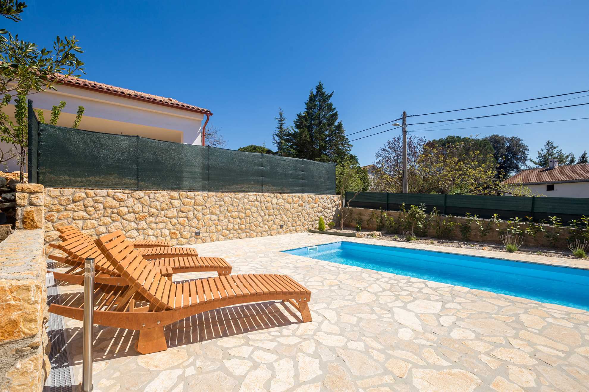 Apartment JENNY 1 with pool and sea view