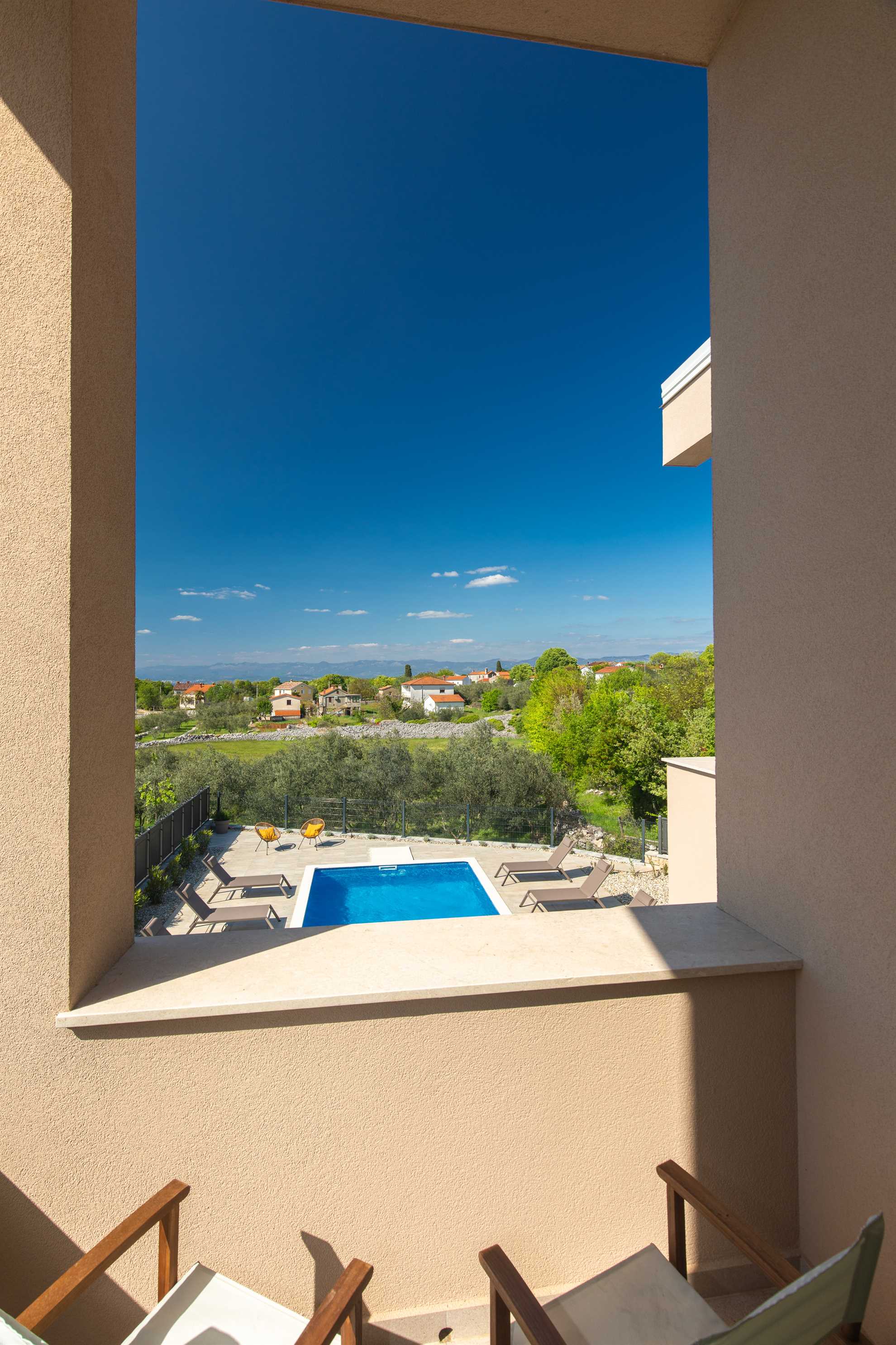 Villa OLIVE OCEAN mit Pool und Meerblick
