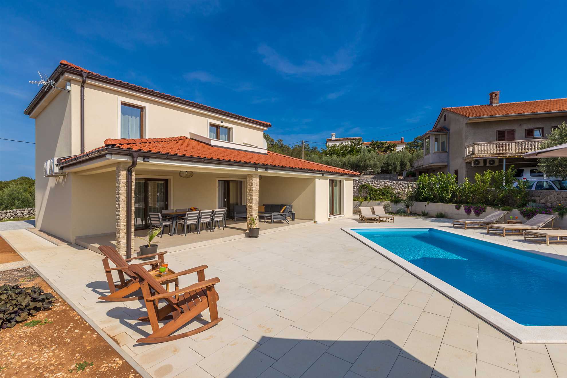 Ferienhaus LUNA mit Pool
