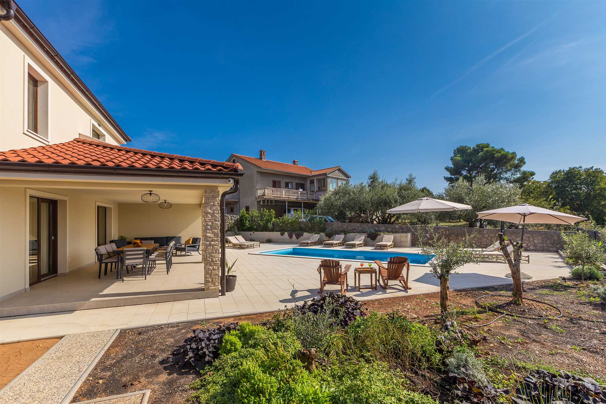 Ferienhaus LUNA mit Pool