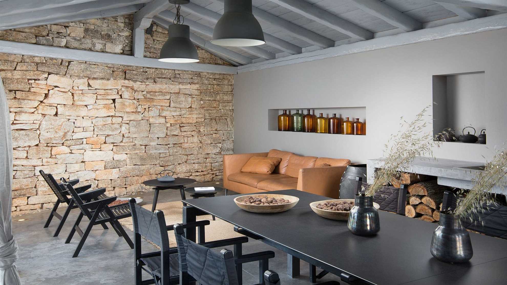 Rustic luxury villa with stunning interior
