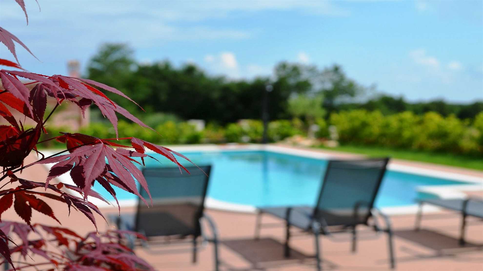 Spacious poolside villa with beautiful garden