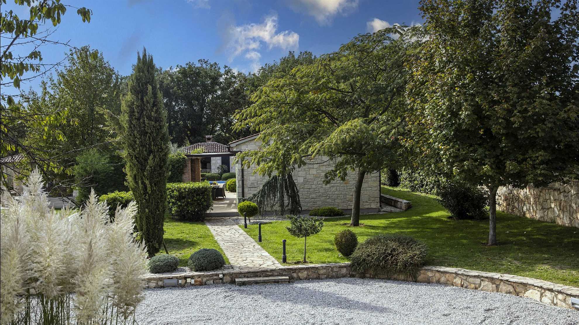 Beautiful stone villas complex near Tinjan
