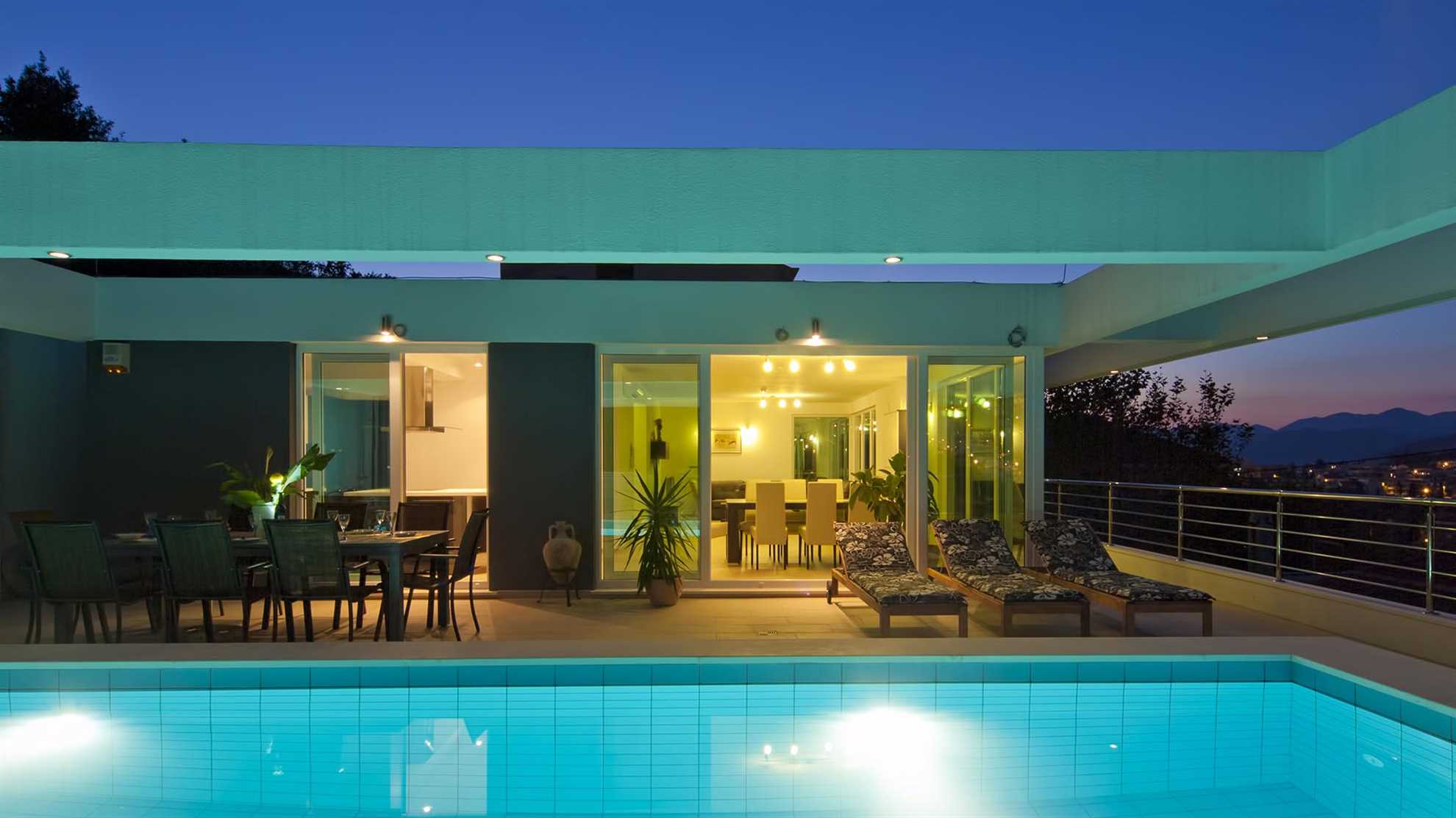 Modern villa with swimming pool near Dubrovnik