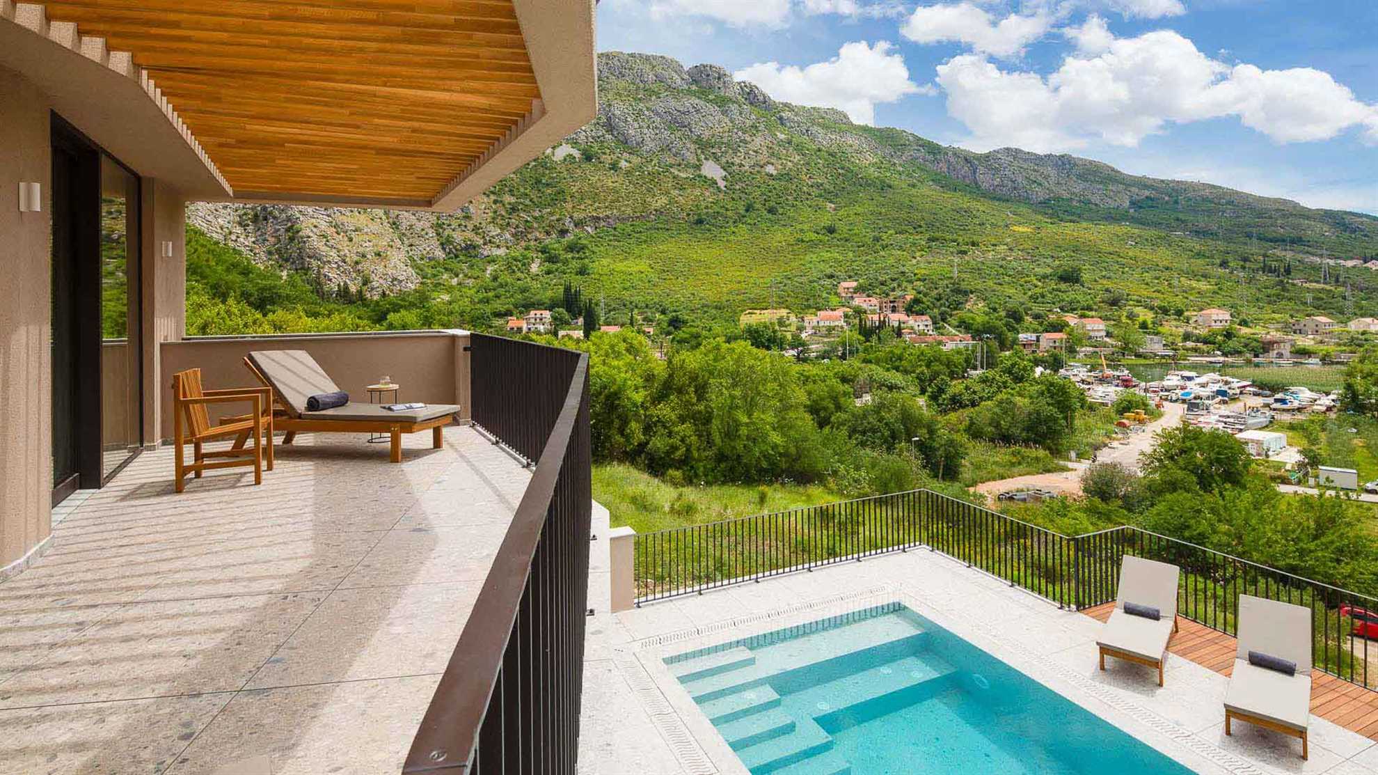 Luxurious villa near Dubrovnik with amazing view
