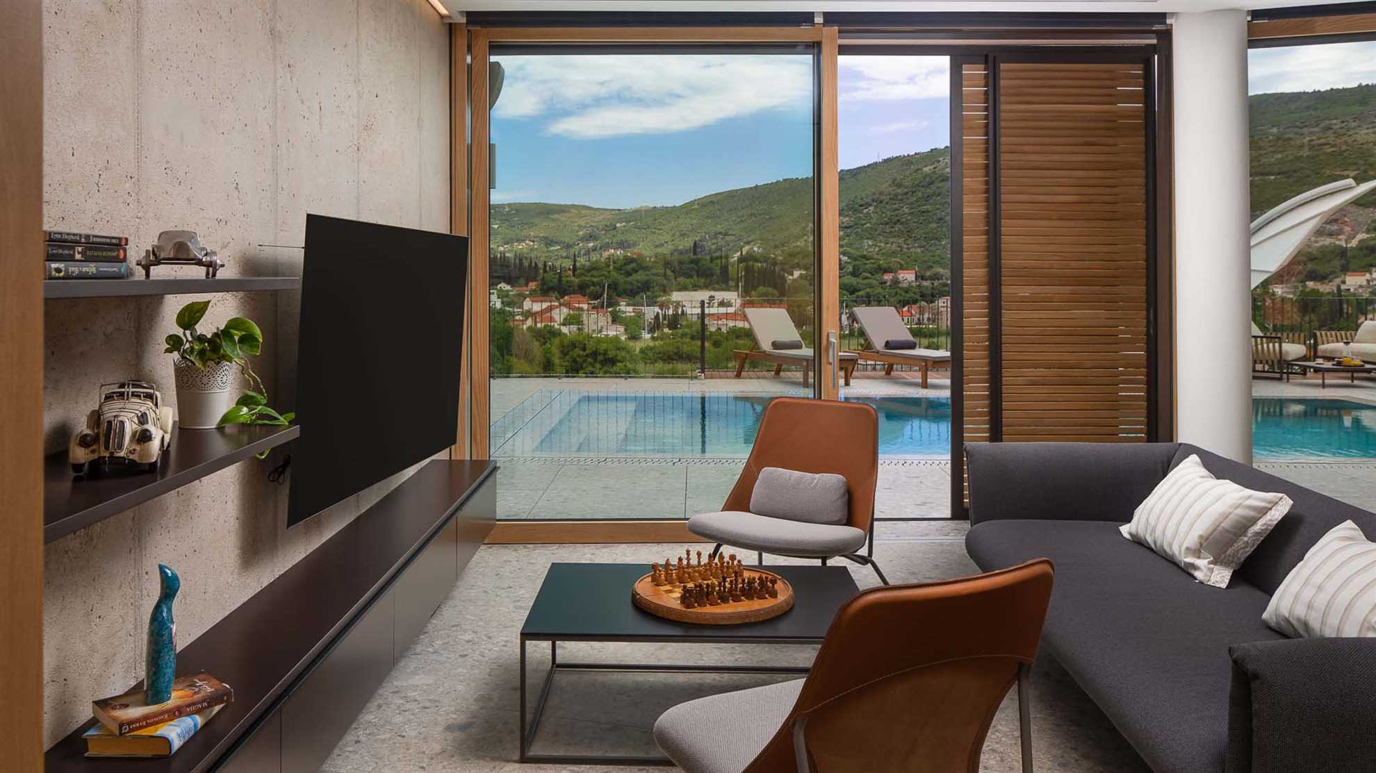 Luxurious villa near Dubrovnik with amazing view
