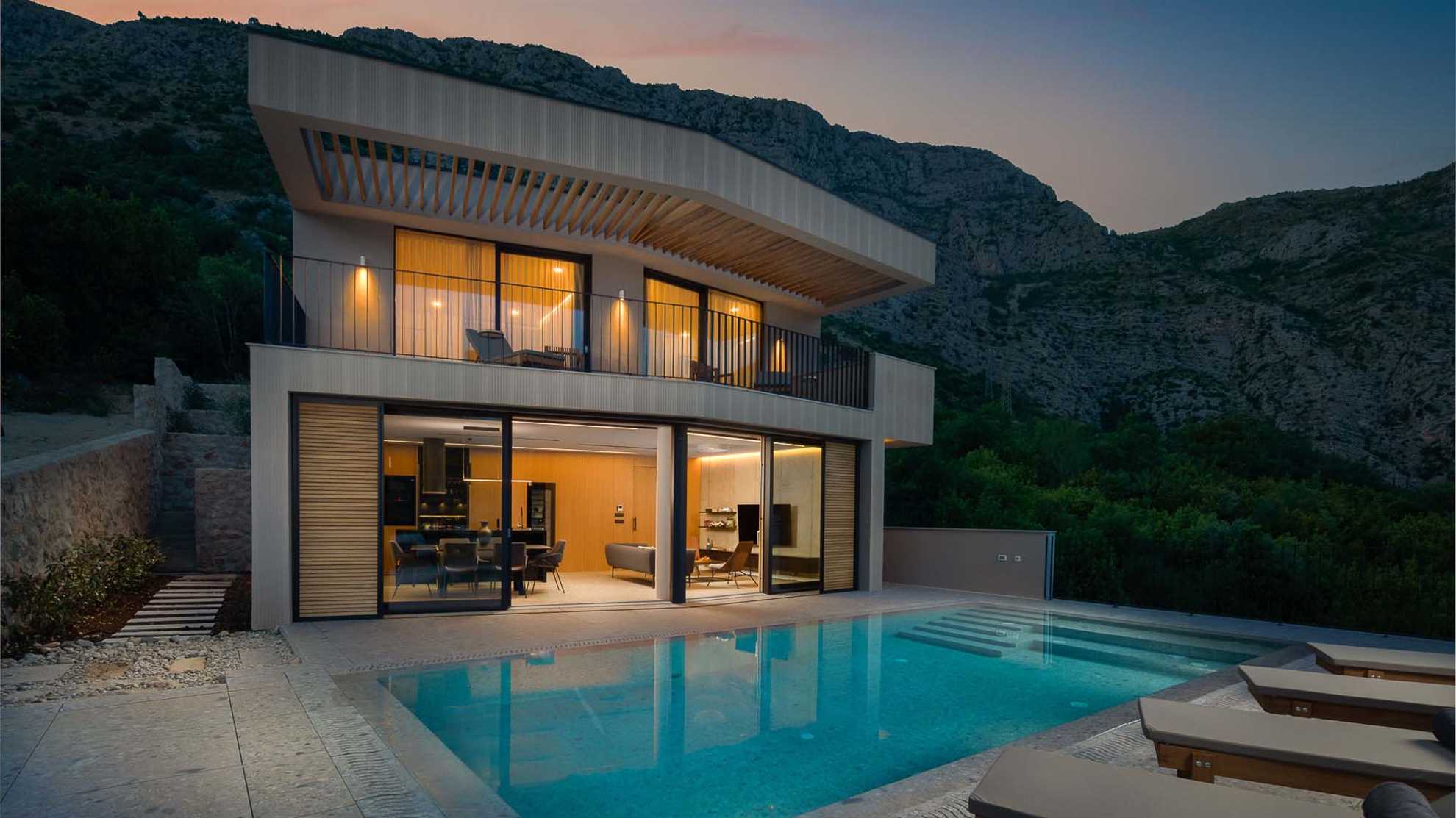 Luxurious villa near Dubrovnik with amazing view