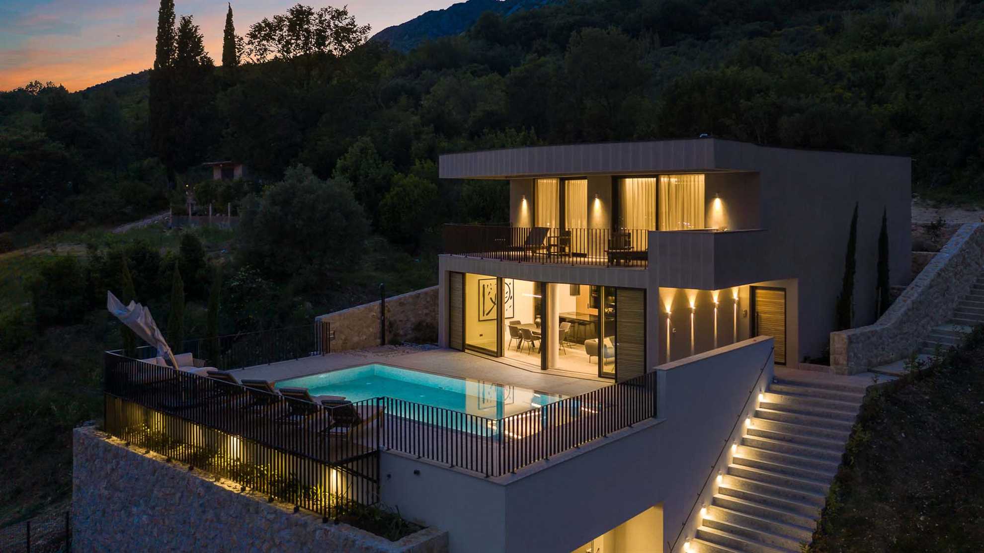 Luxurious villa near Dubrovnik with amazing view