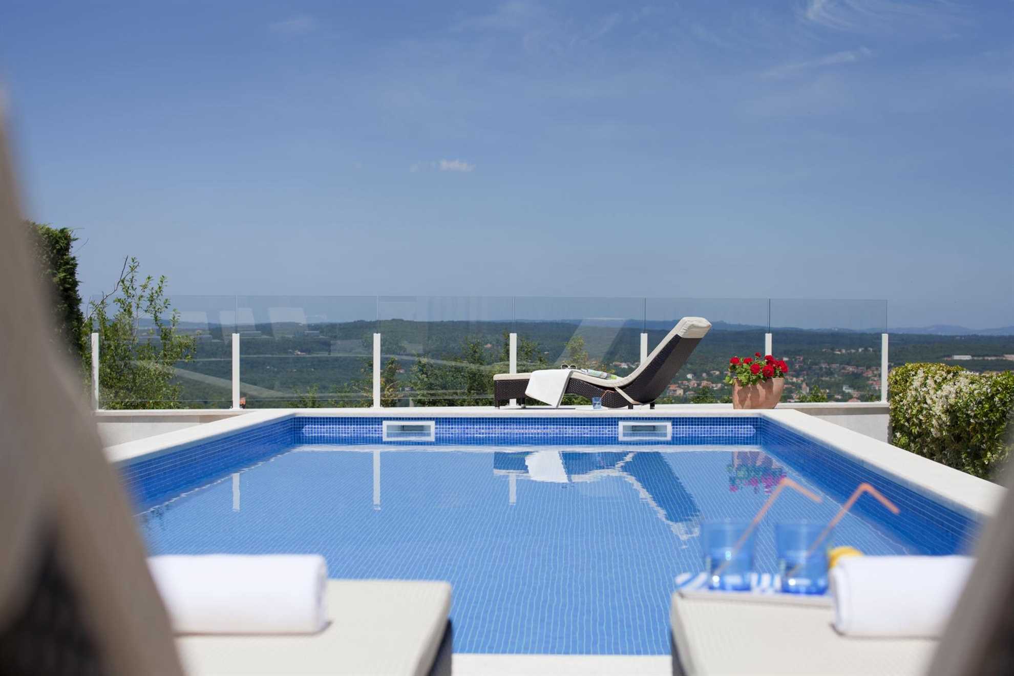Family villa in Labin with a swimming pool