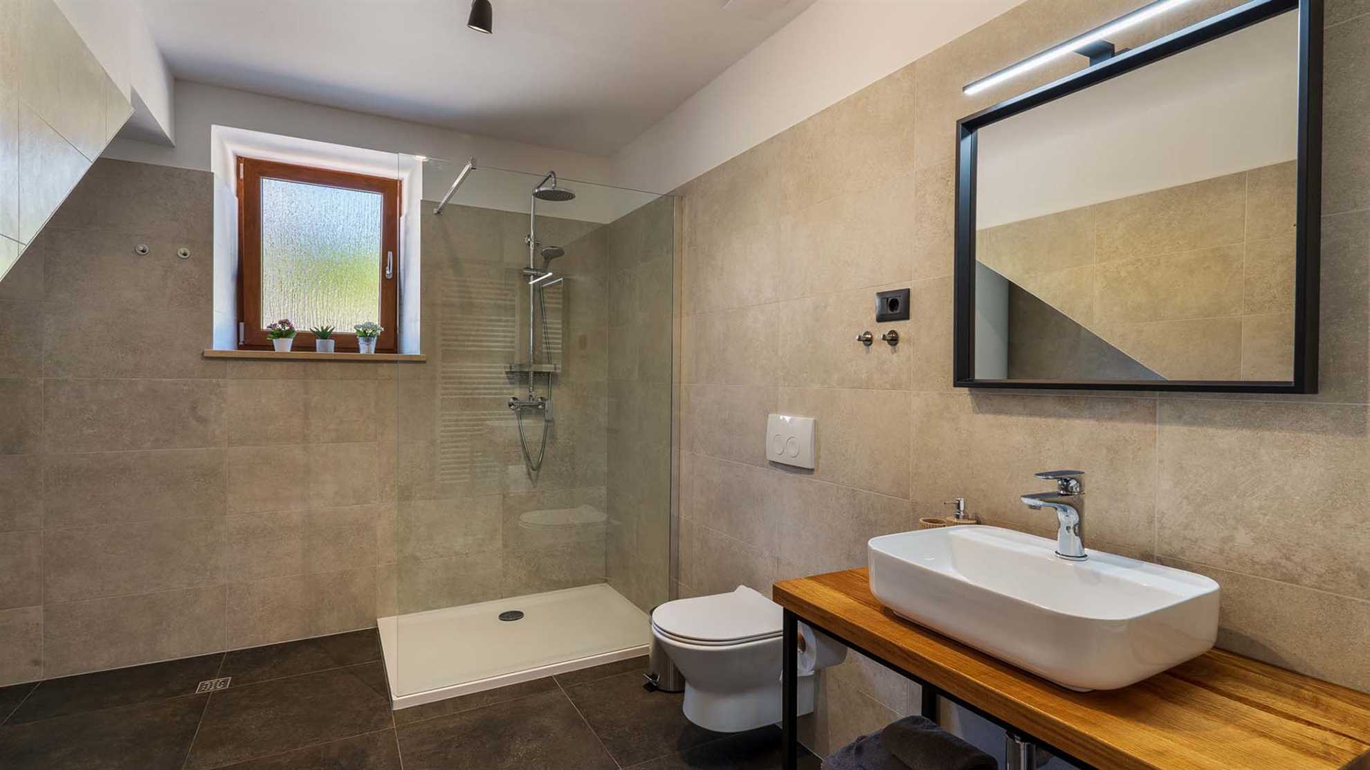 A small family villa in Pazin with a swimming pool