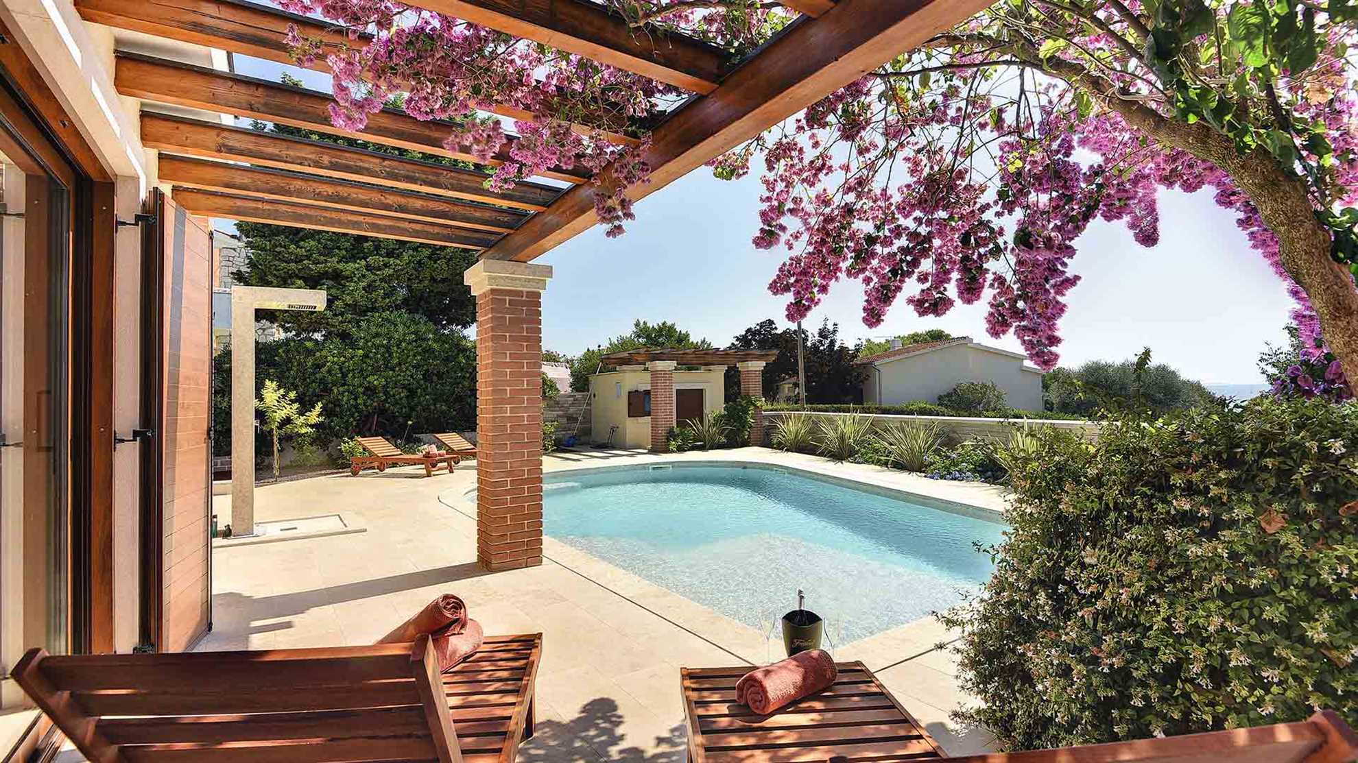 A modern, poolside villa in Premantura, Istria