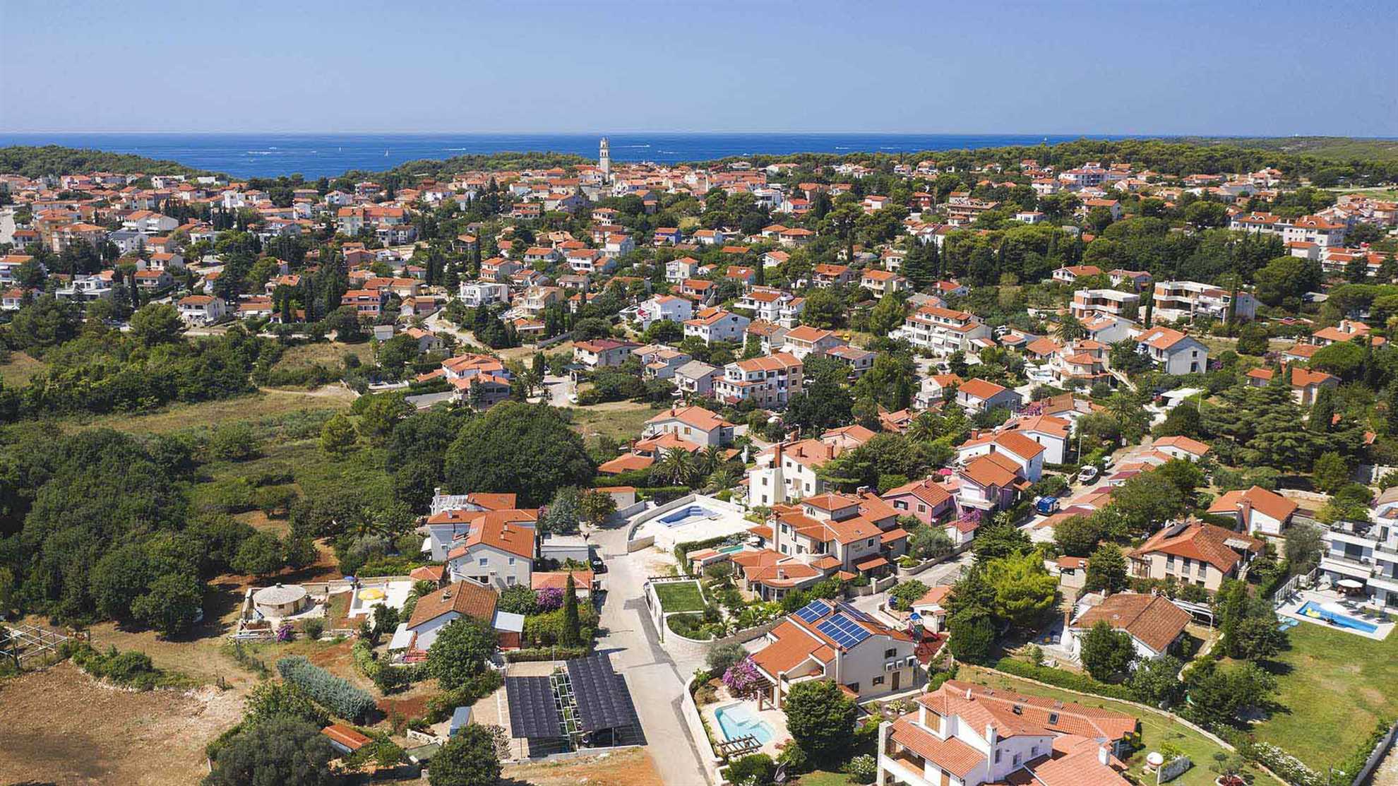 A modern, poolside villa in Premantura, Istria