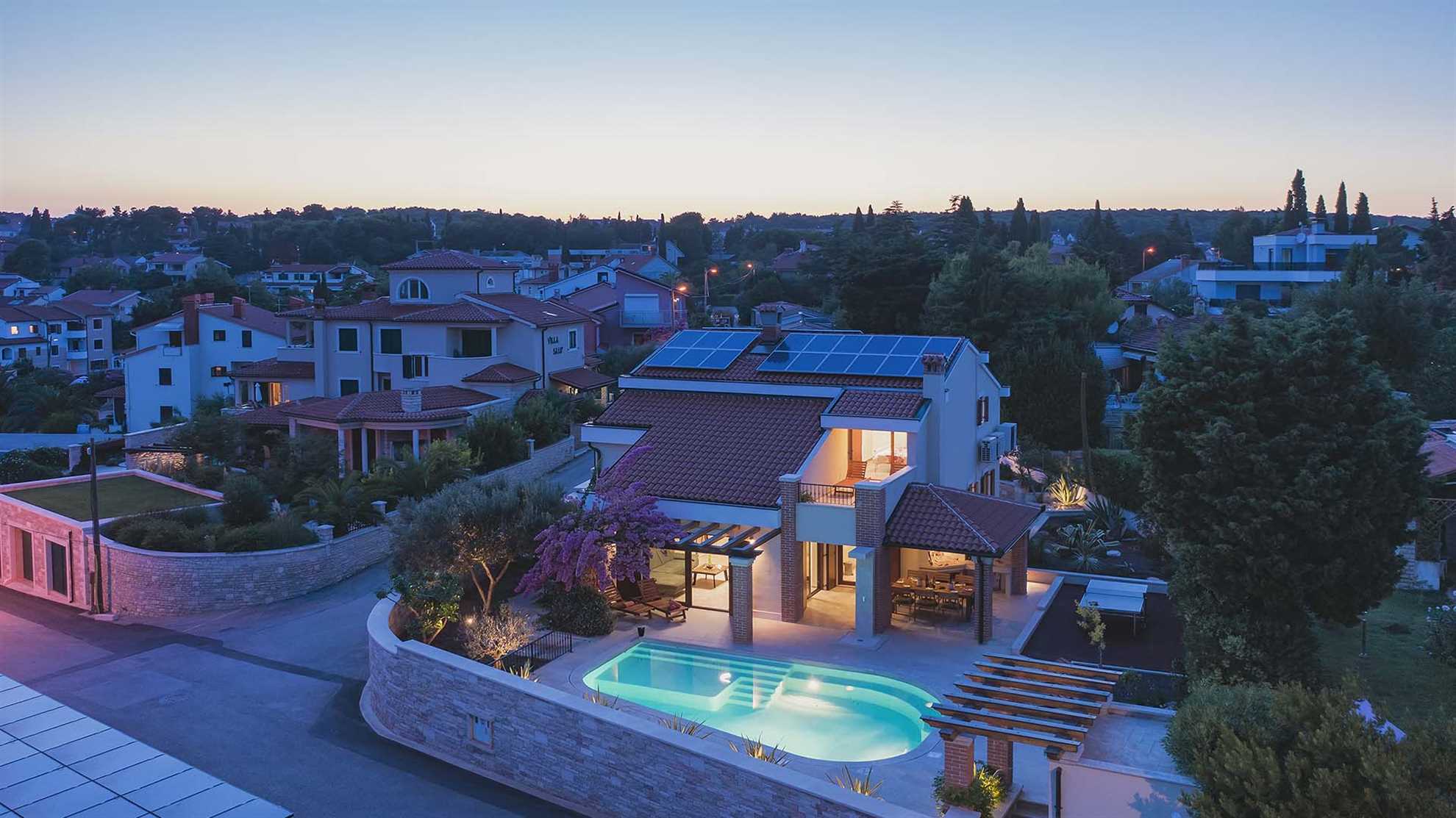 A modern, poolside villa in Premantura, Istria