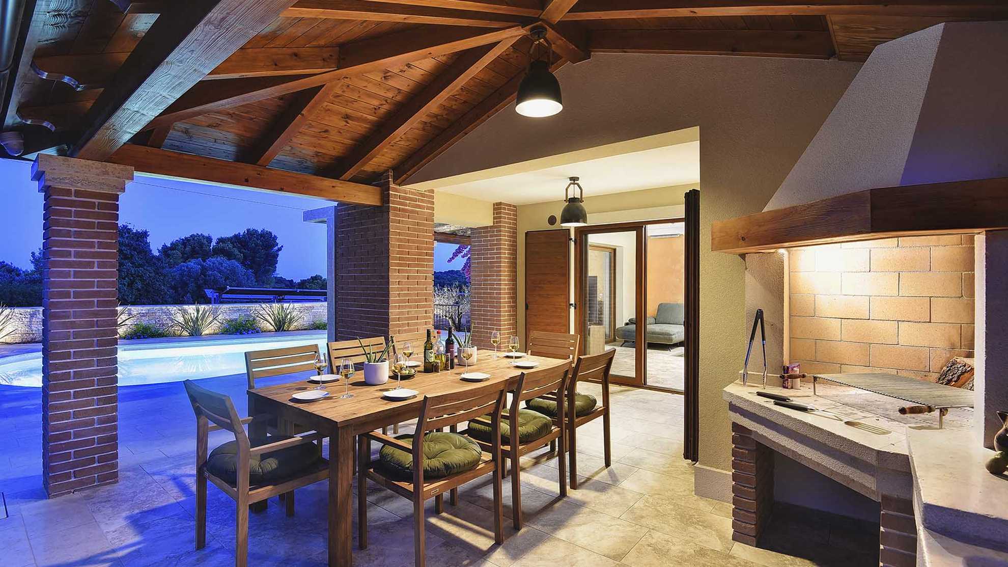 A modern, poolside villa in Premantura, Istria