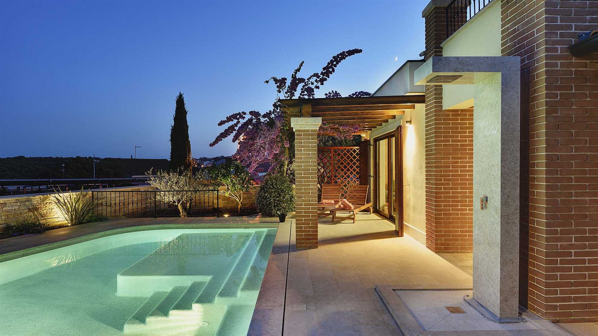 A modern, poolside villa in Premantura, Istria