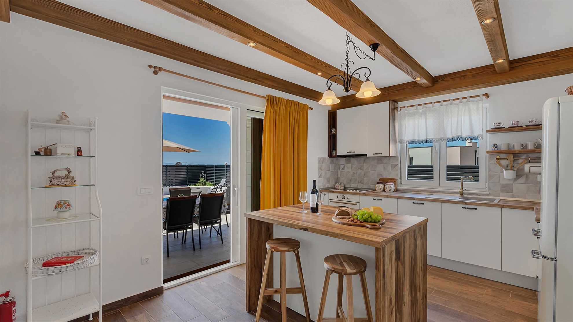 Poolside villa in Makarska with stunning sea view