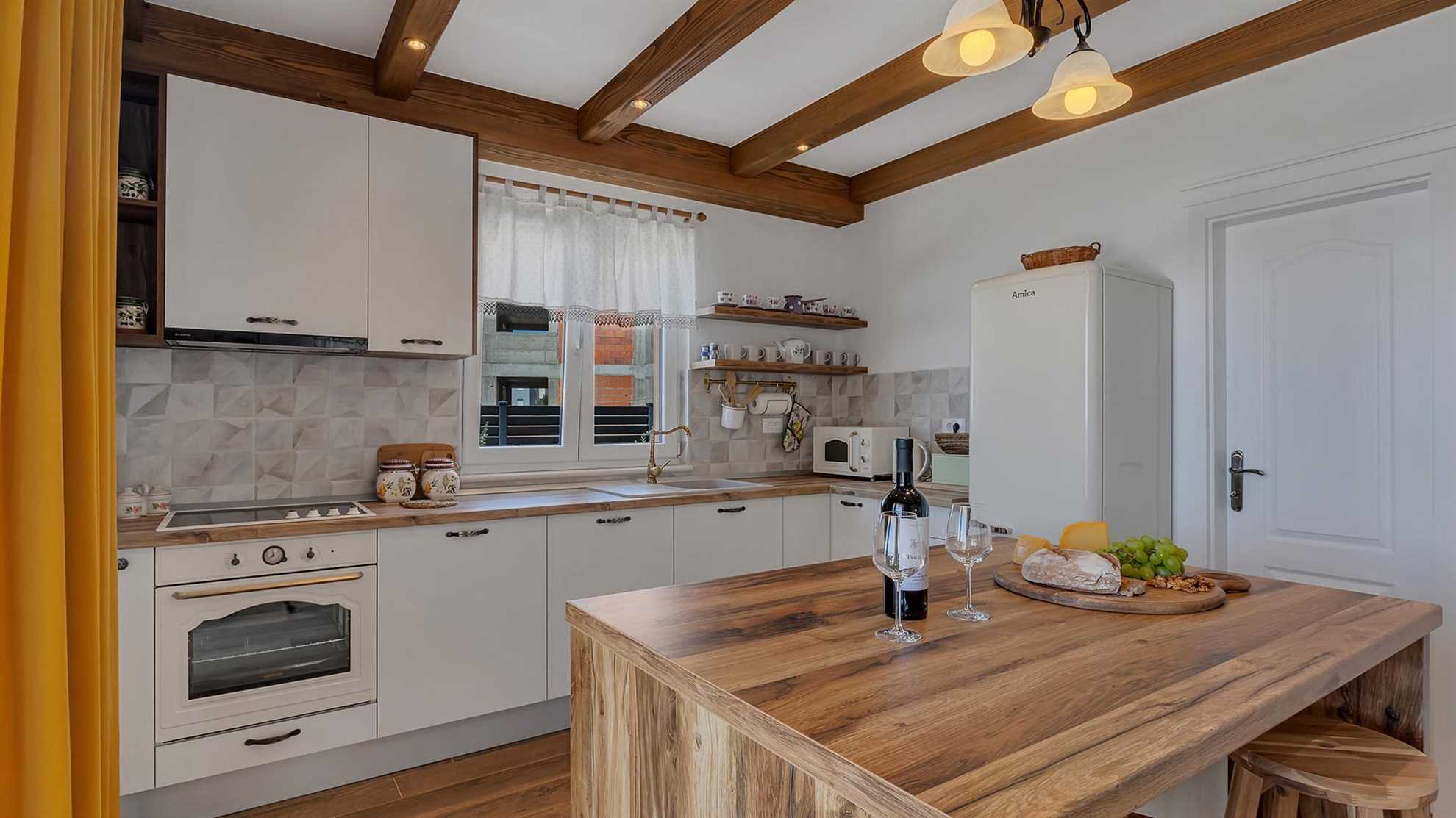 Poolside villa in Makarska with stunning sea view