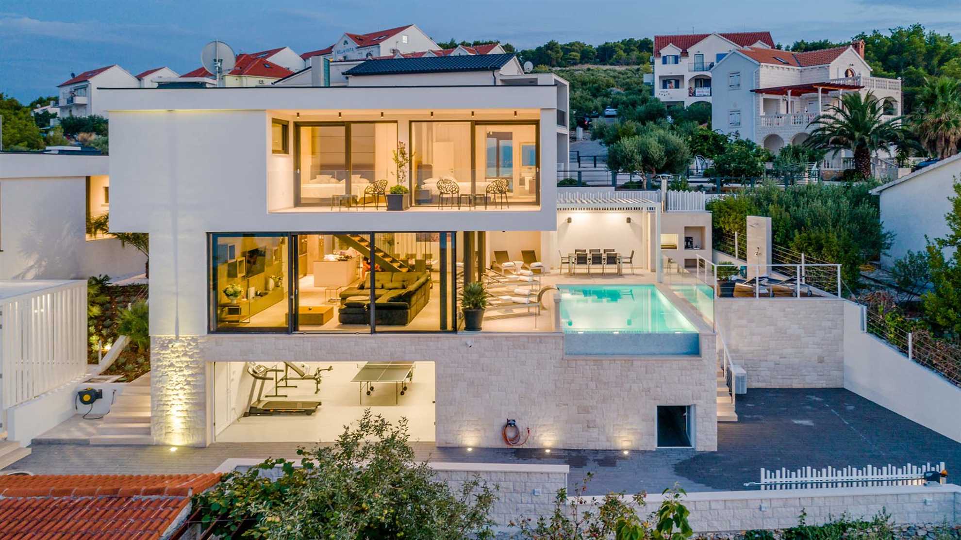 The beautiful, contemporary villa in Sutivan
