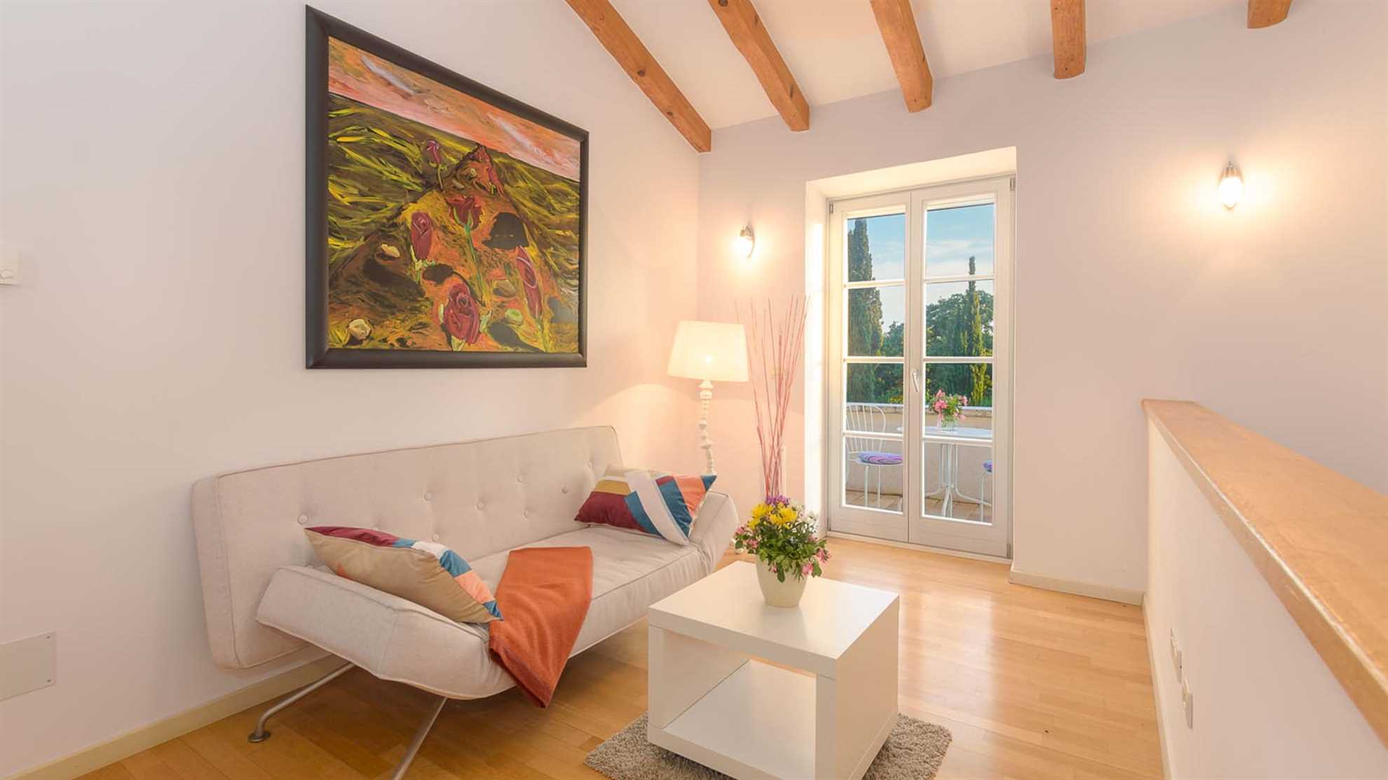 A traditional, stone villa in Marčana with a pool and children's playground