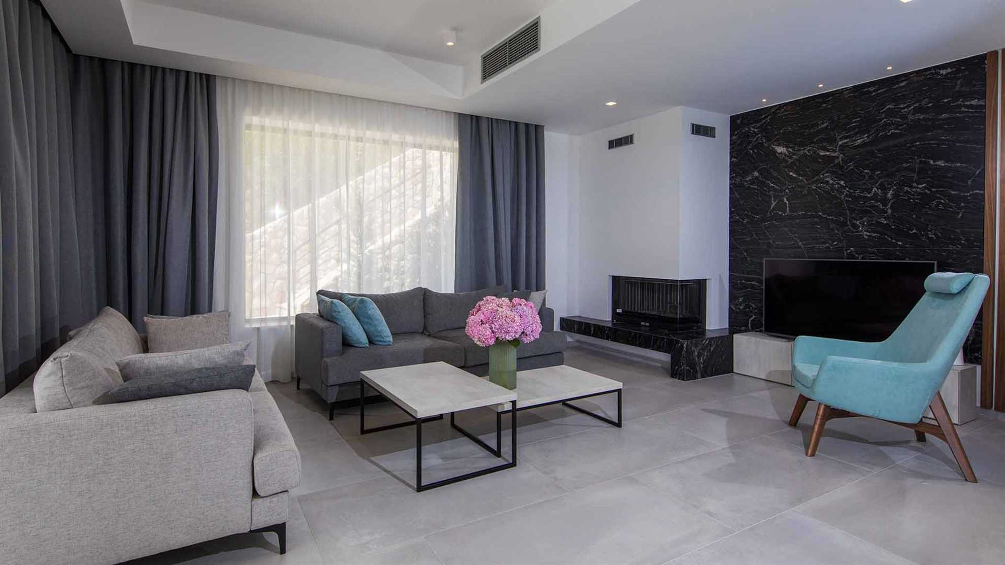 A modern mansion with a fantastic sea view