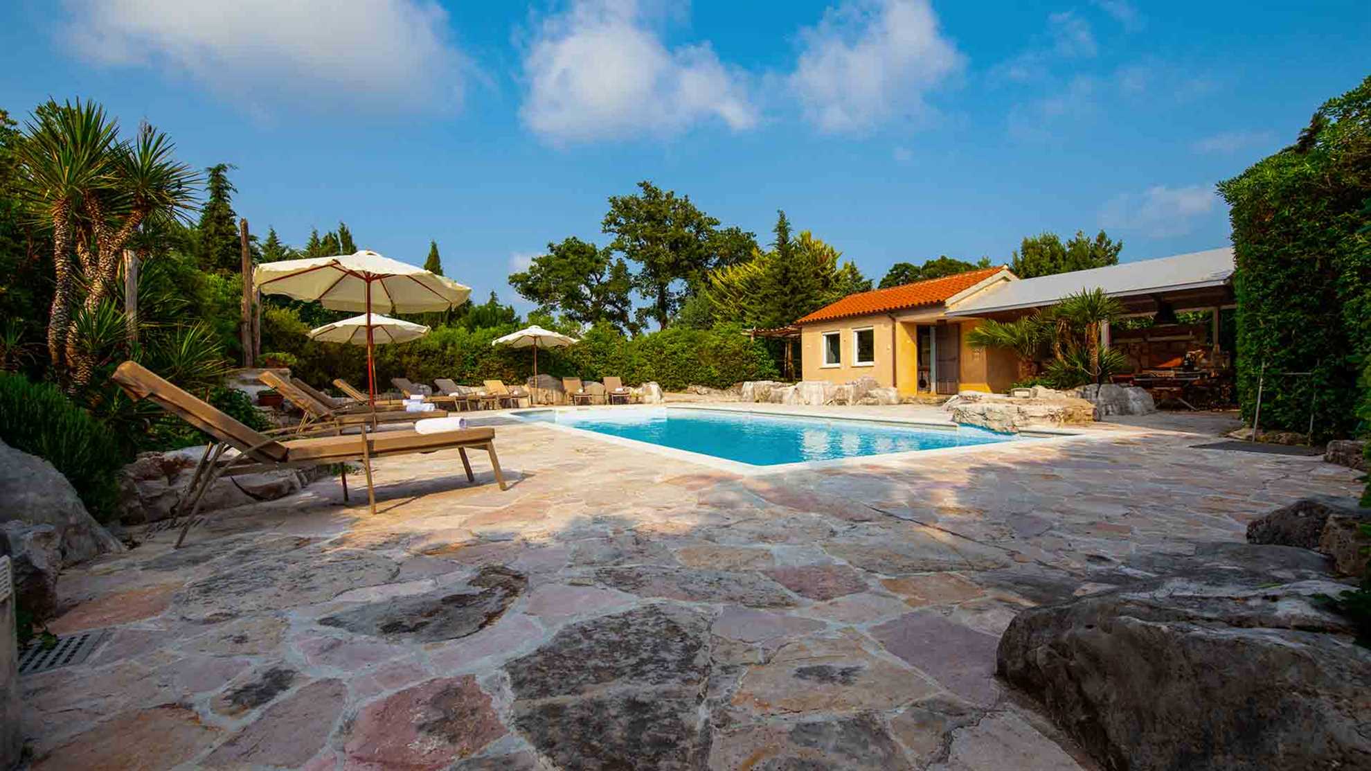 A heritage villa in Istria with a designer swimming pool