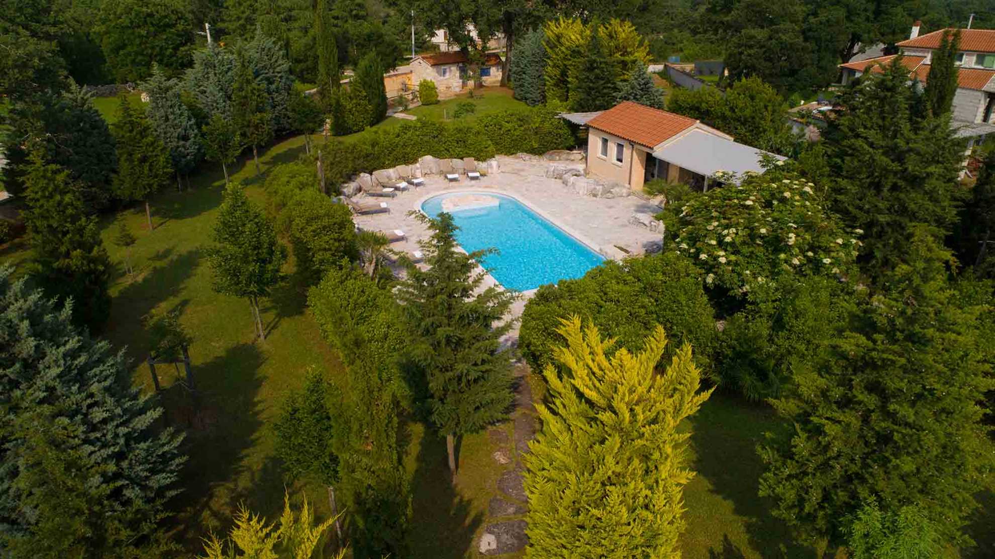A heritage villa in Istria with a designer swimming pool