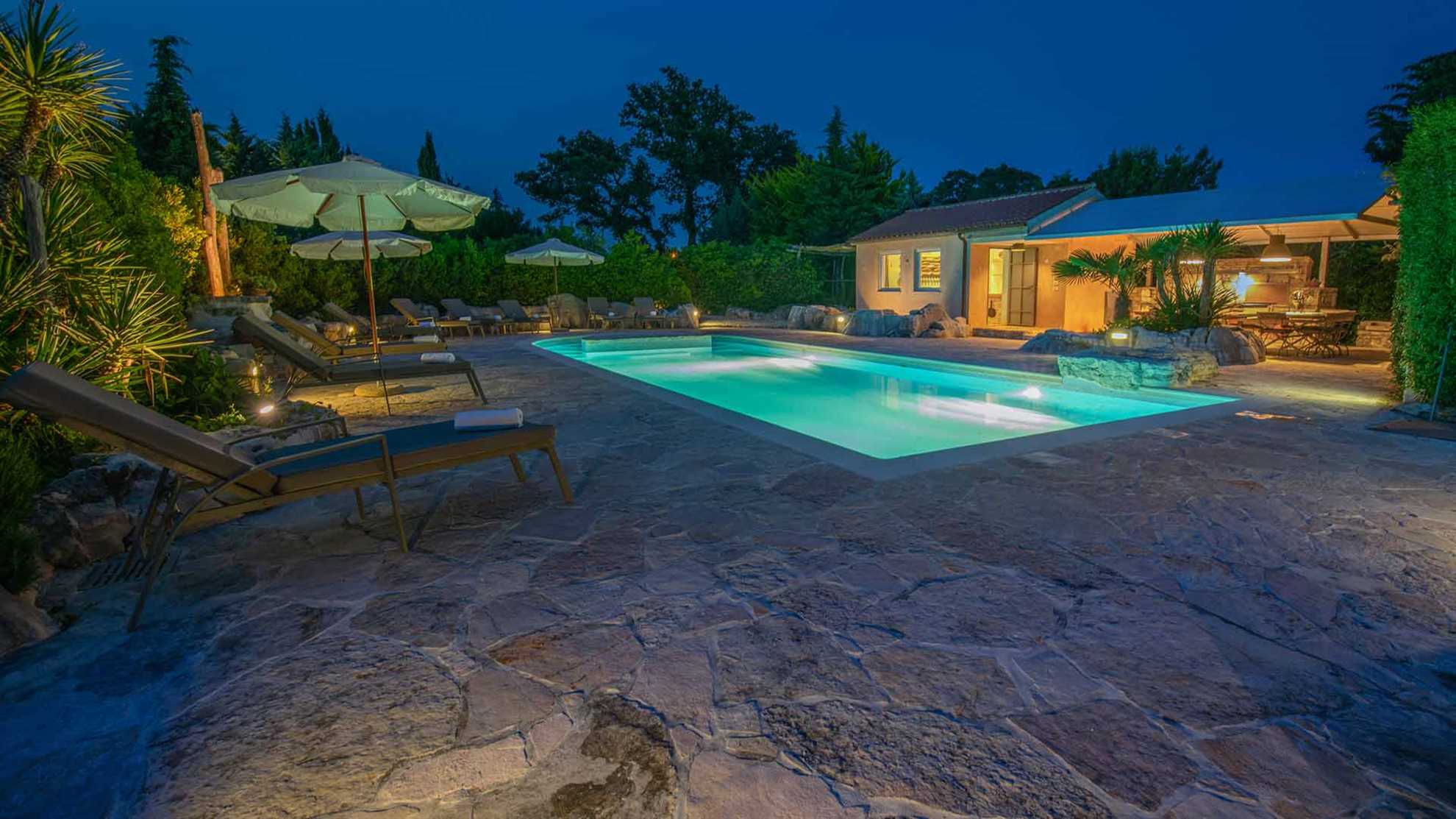 A heritage villa in Istria with a designer swimming pool