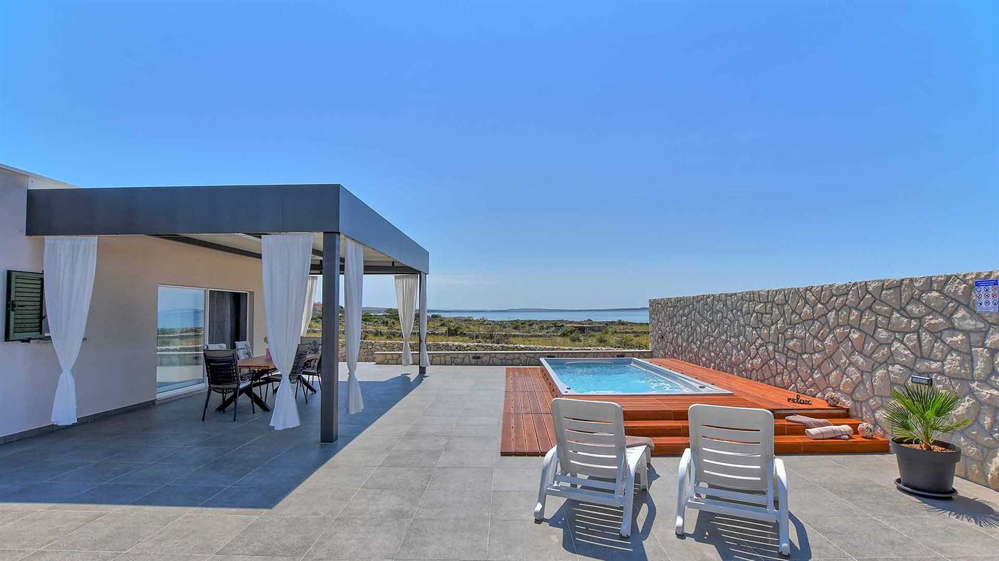 Luxurious and modern villa on the island of Pag