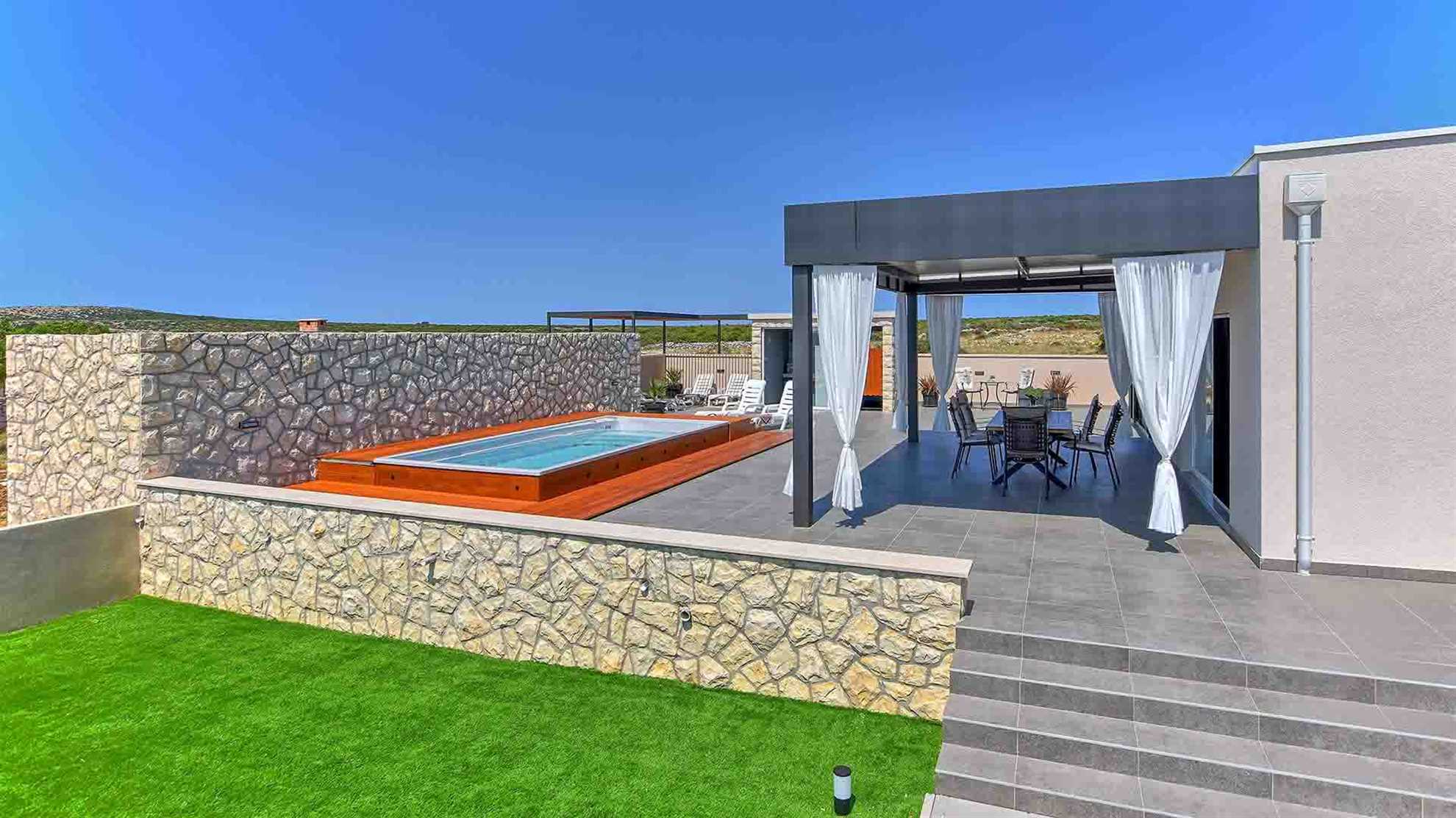 Luxurious and modern villa on the island of Pag