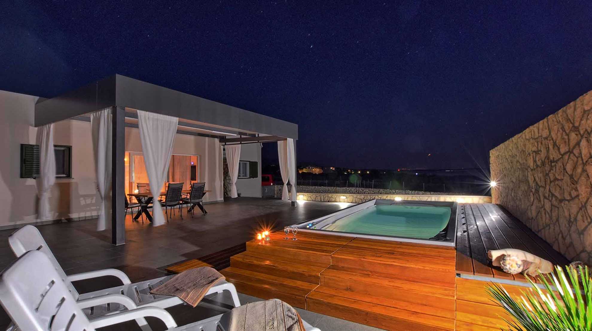 Luxurious and modern villa on the island of Pag