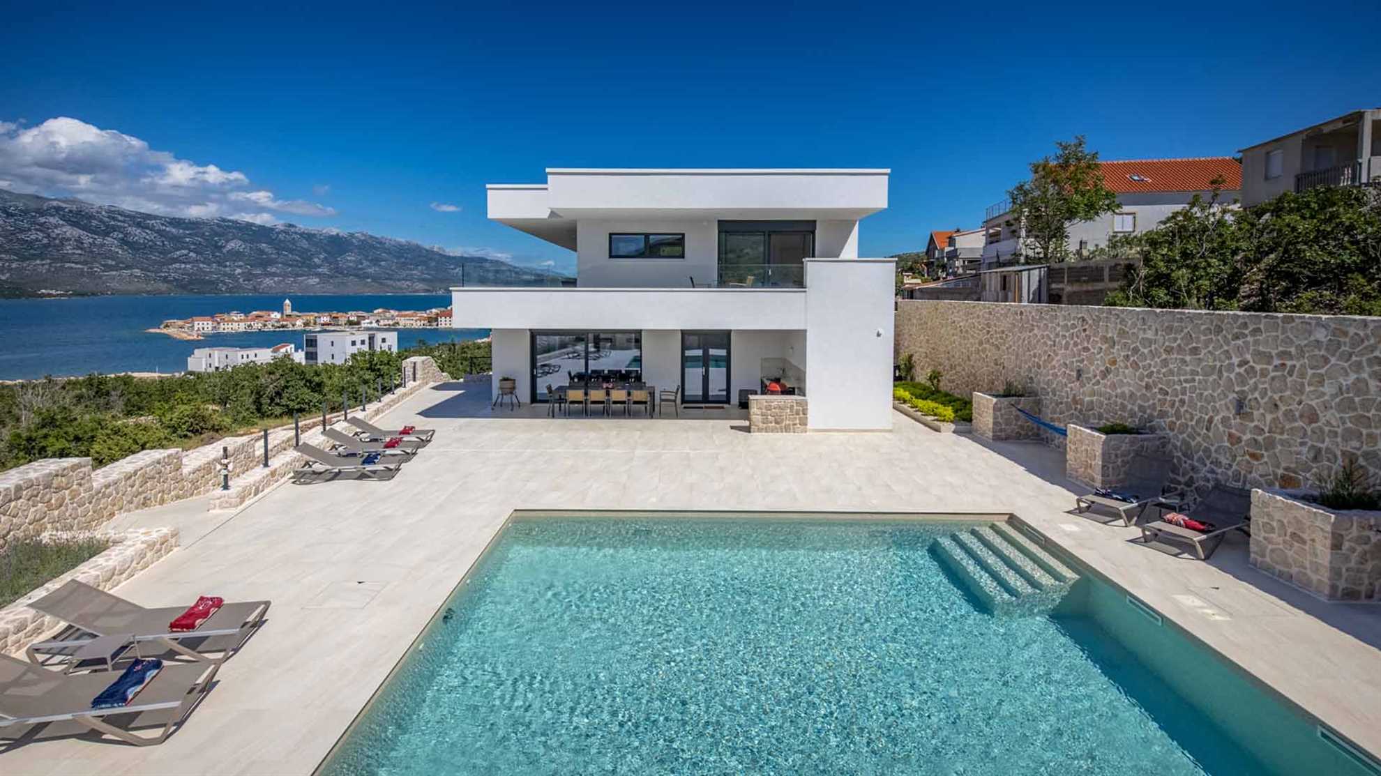 Luxury villa near Zadar with a stunning sea view