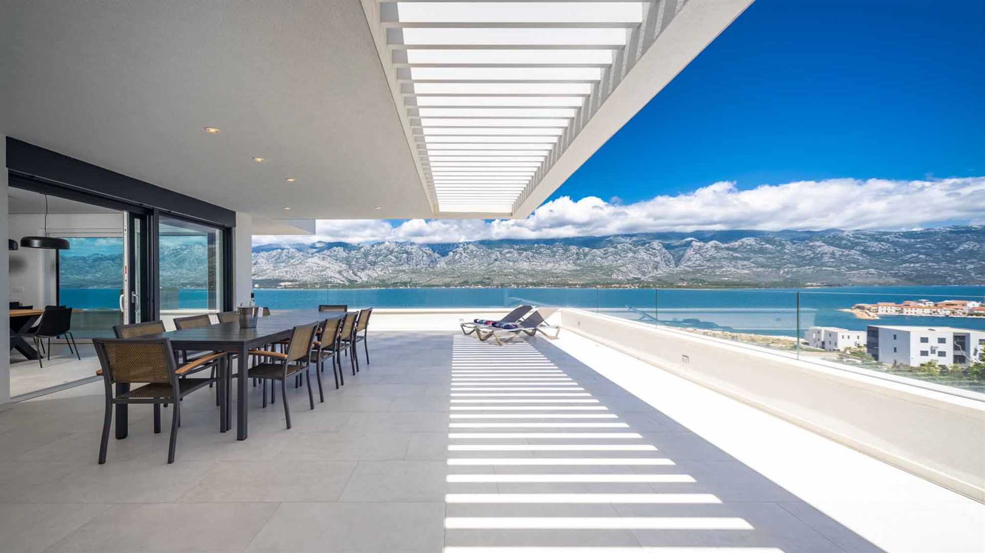 Luxury villa near Zadar with a stunning sea view