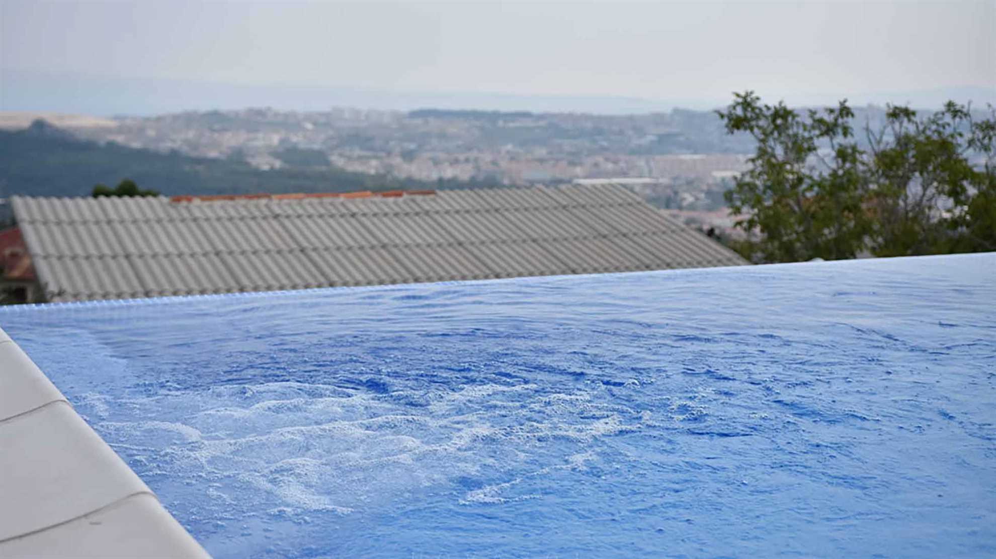A modern poolside villa on Klis, Split with a swimming pool