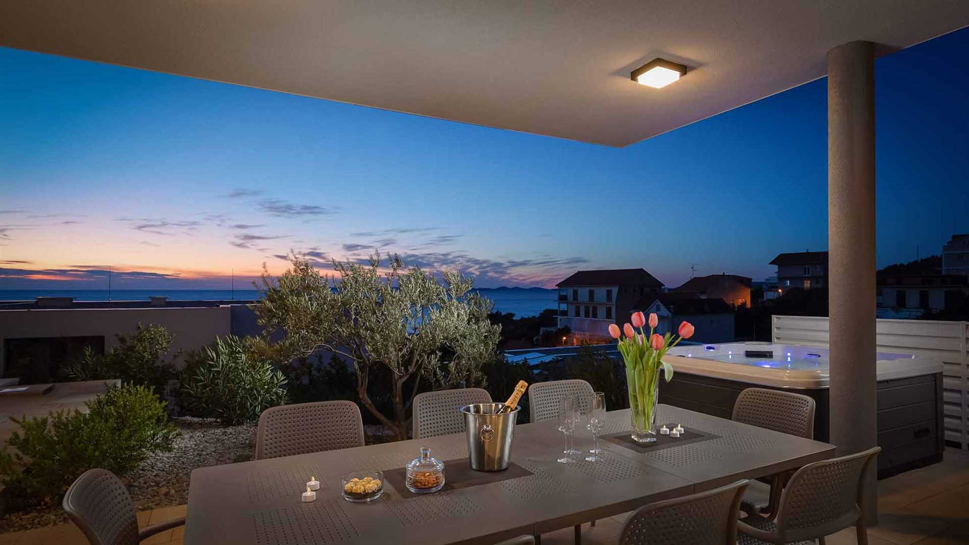 Luxury beachfront villa with swimming pool