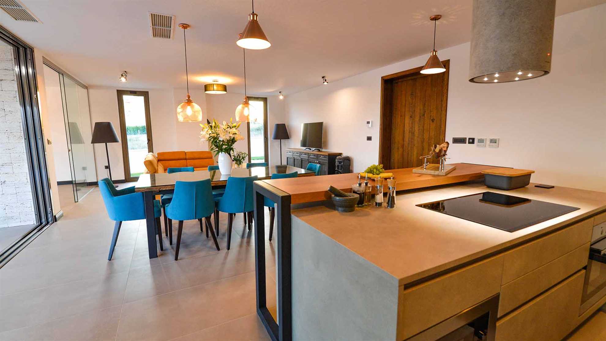 A modern villa in Nin area with sauna and a gym