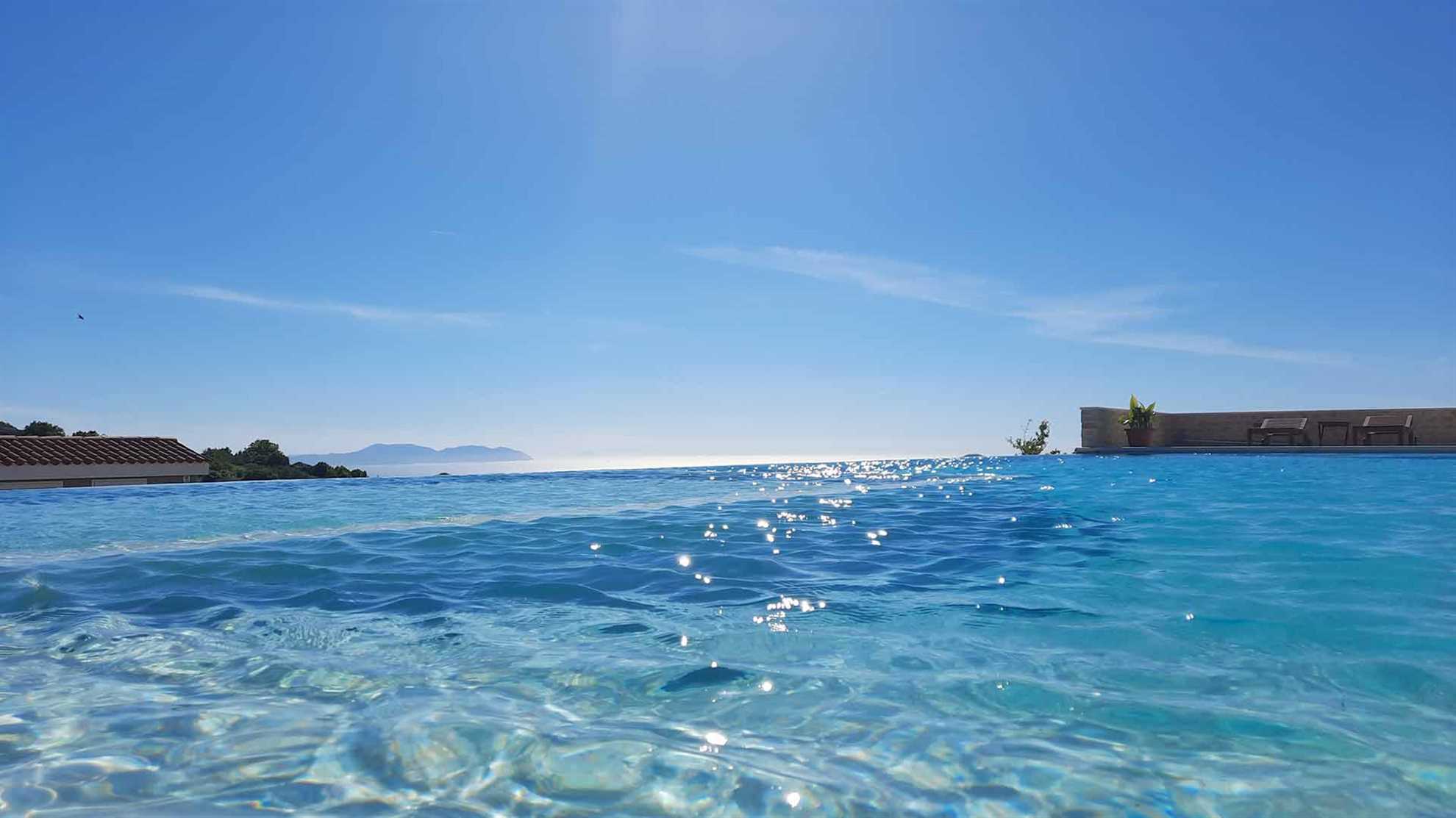 A traditional stone villa on Hvar with  pool