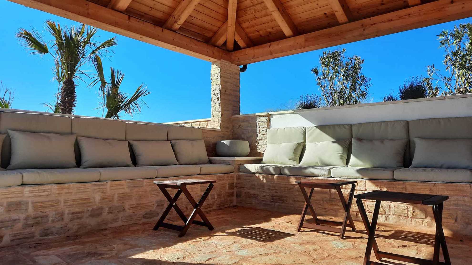 A traditional stone villa on Hvar with  pool