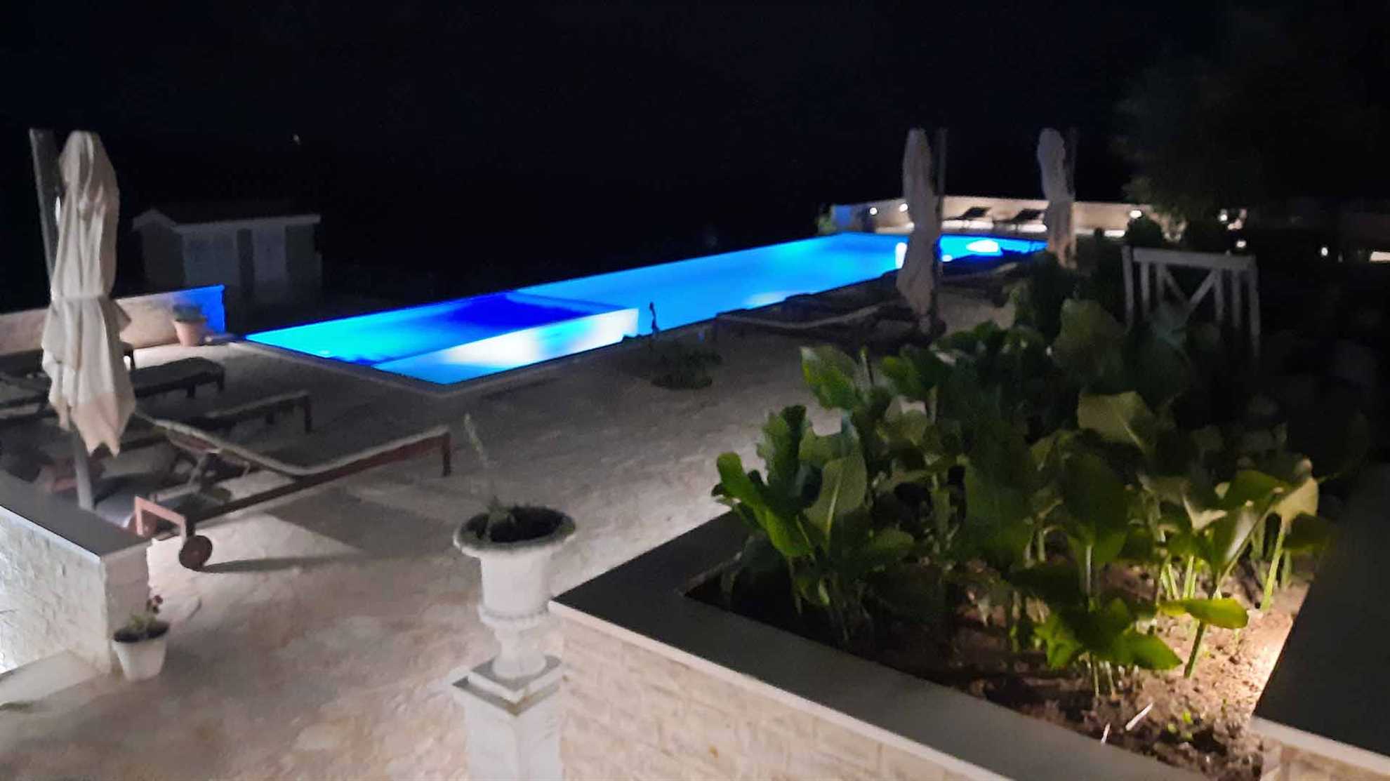 A traditional stone villa on Hvar with  pool