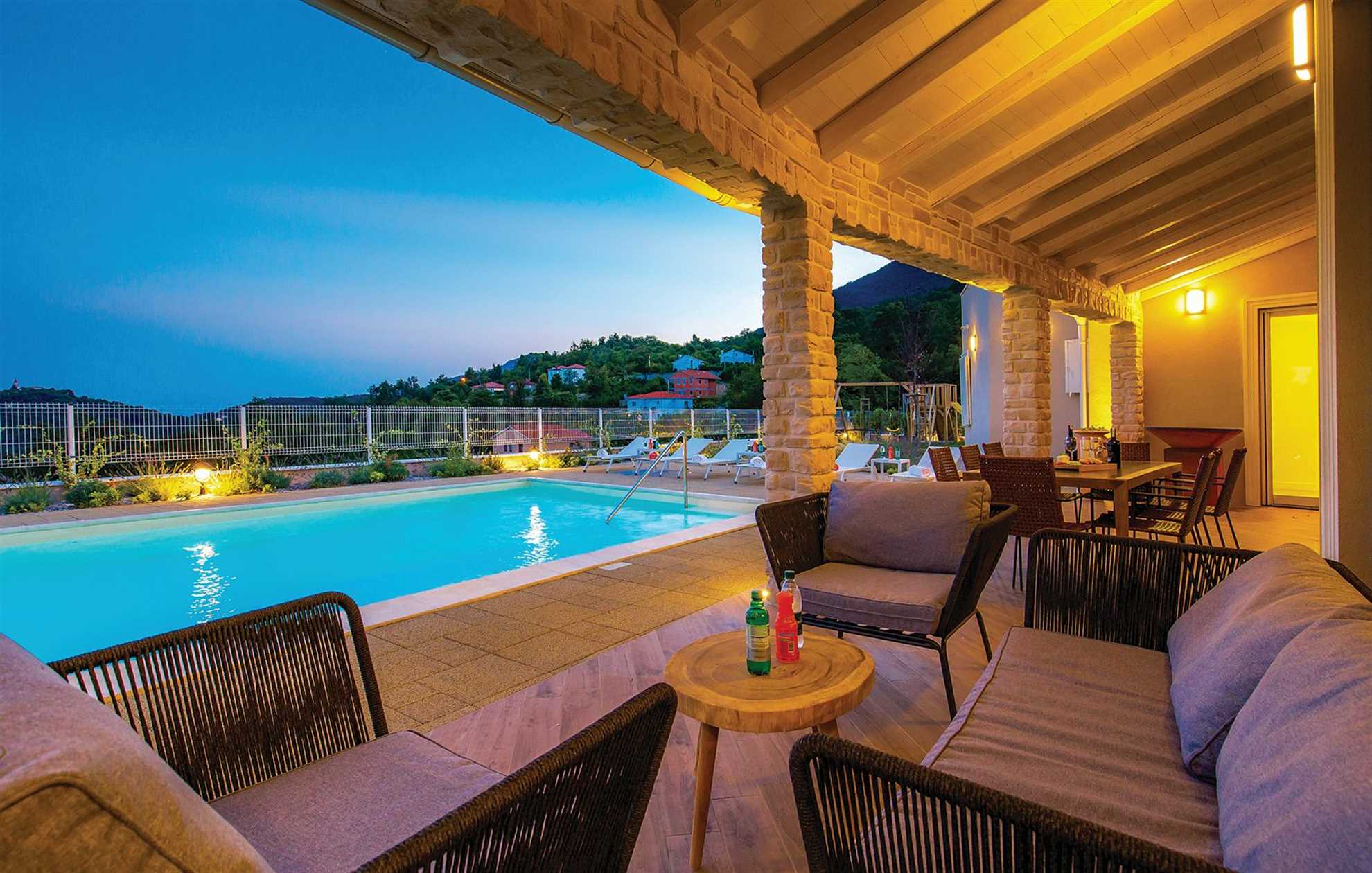 Villa in Veprinac with a stunning view