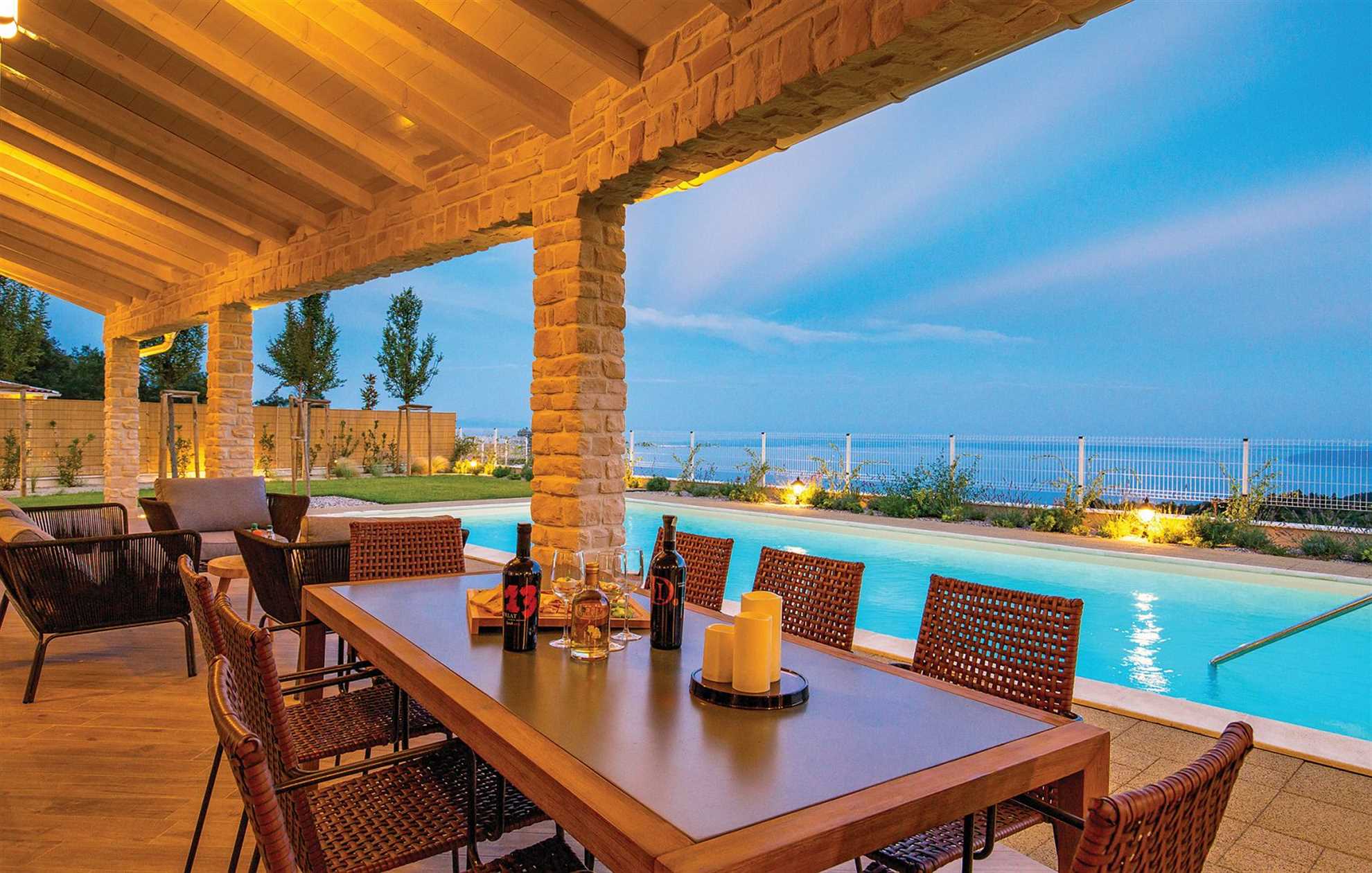 Villa in Veprinac with a stunning view