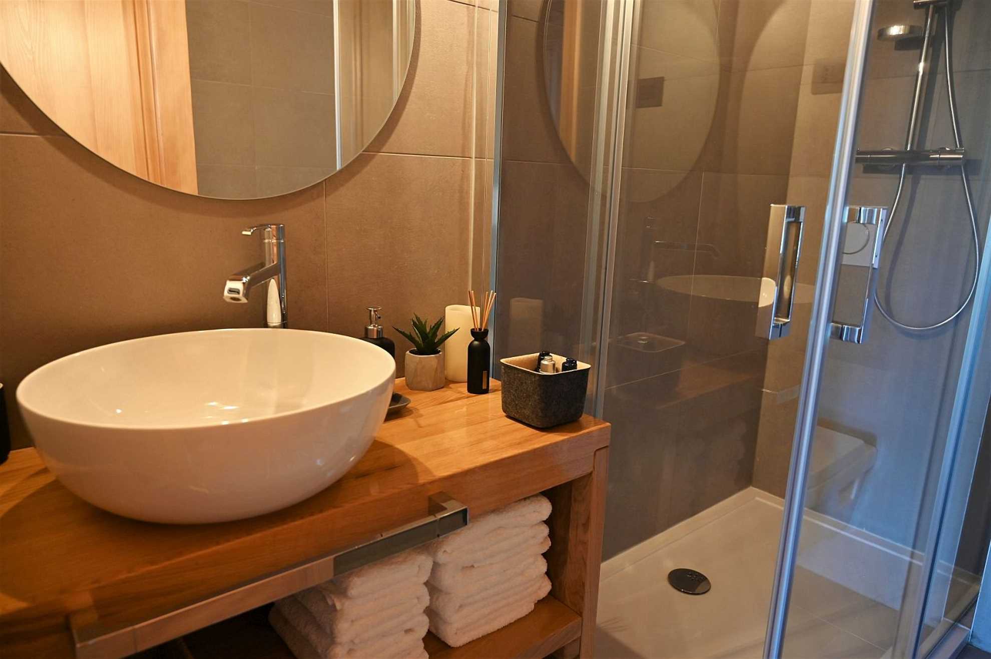 A luxury mountain cabin in Stari Laz featuring a finnish sauna