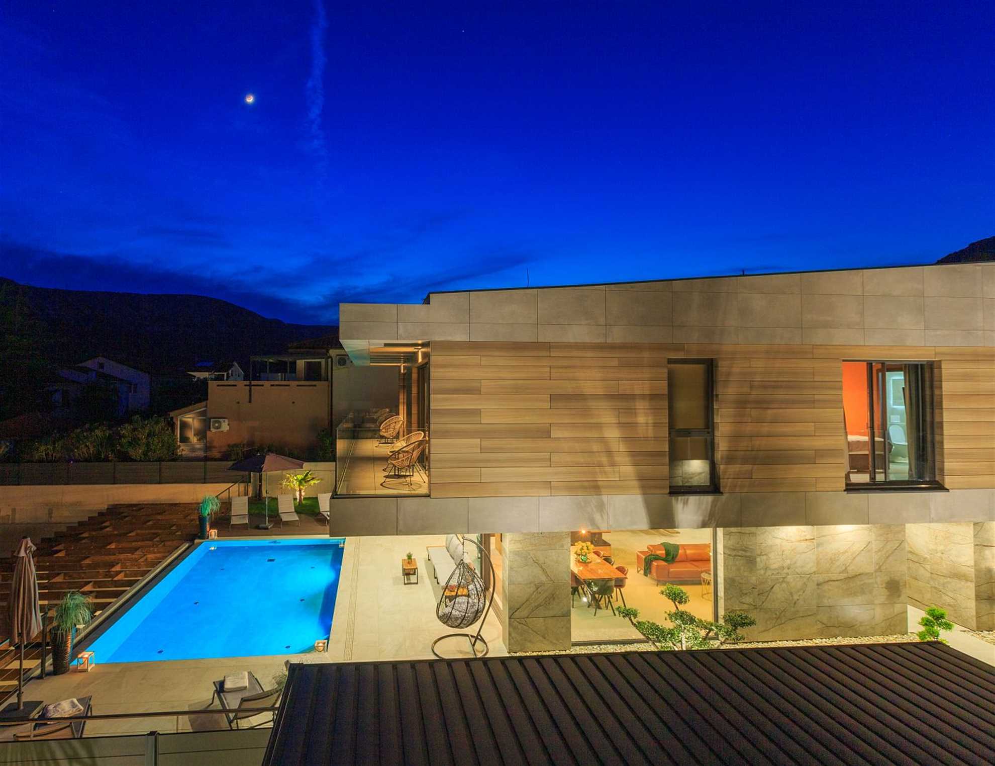 Luxurious villa with sauna and game room