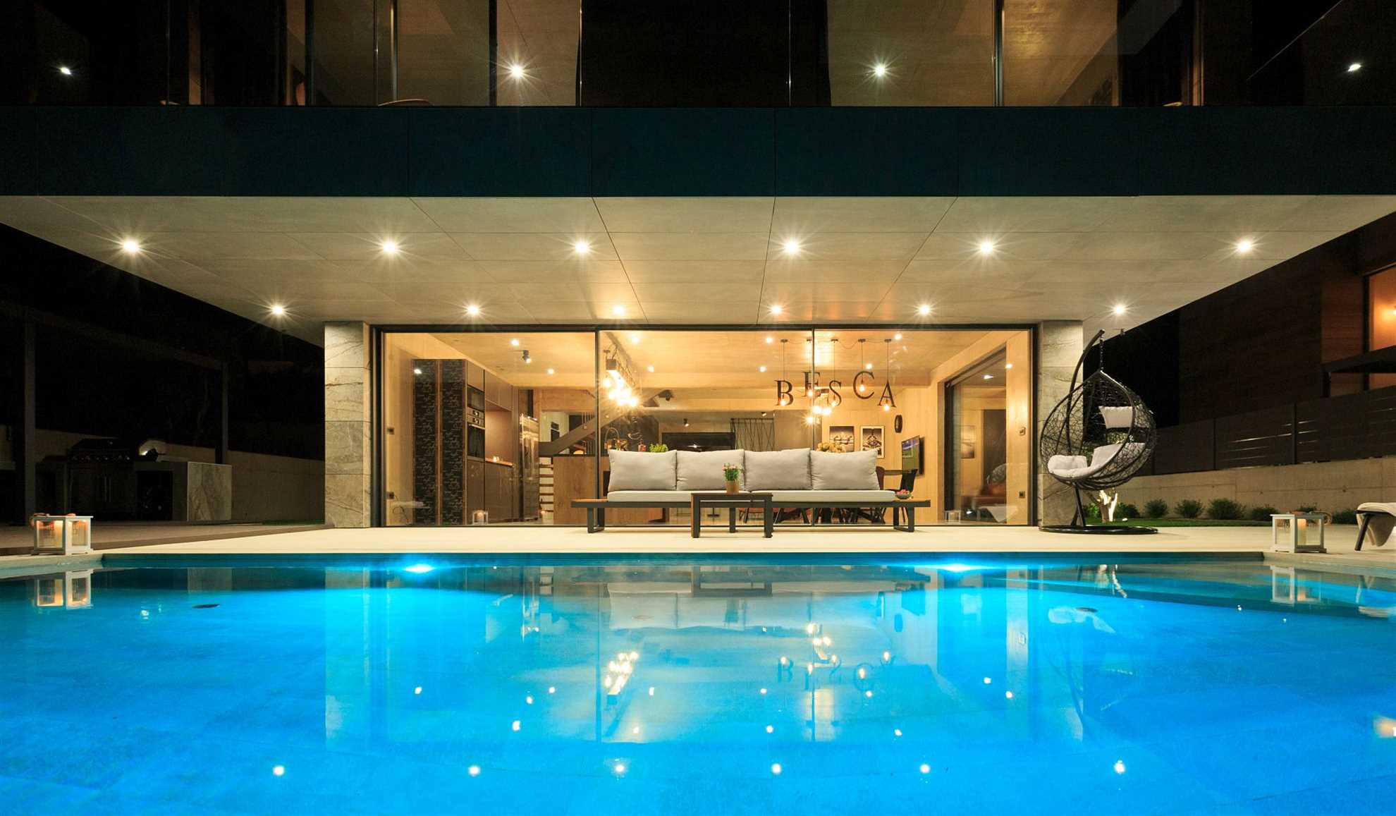 Luxurious villa with sauna and game room
